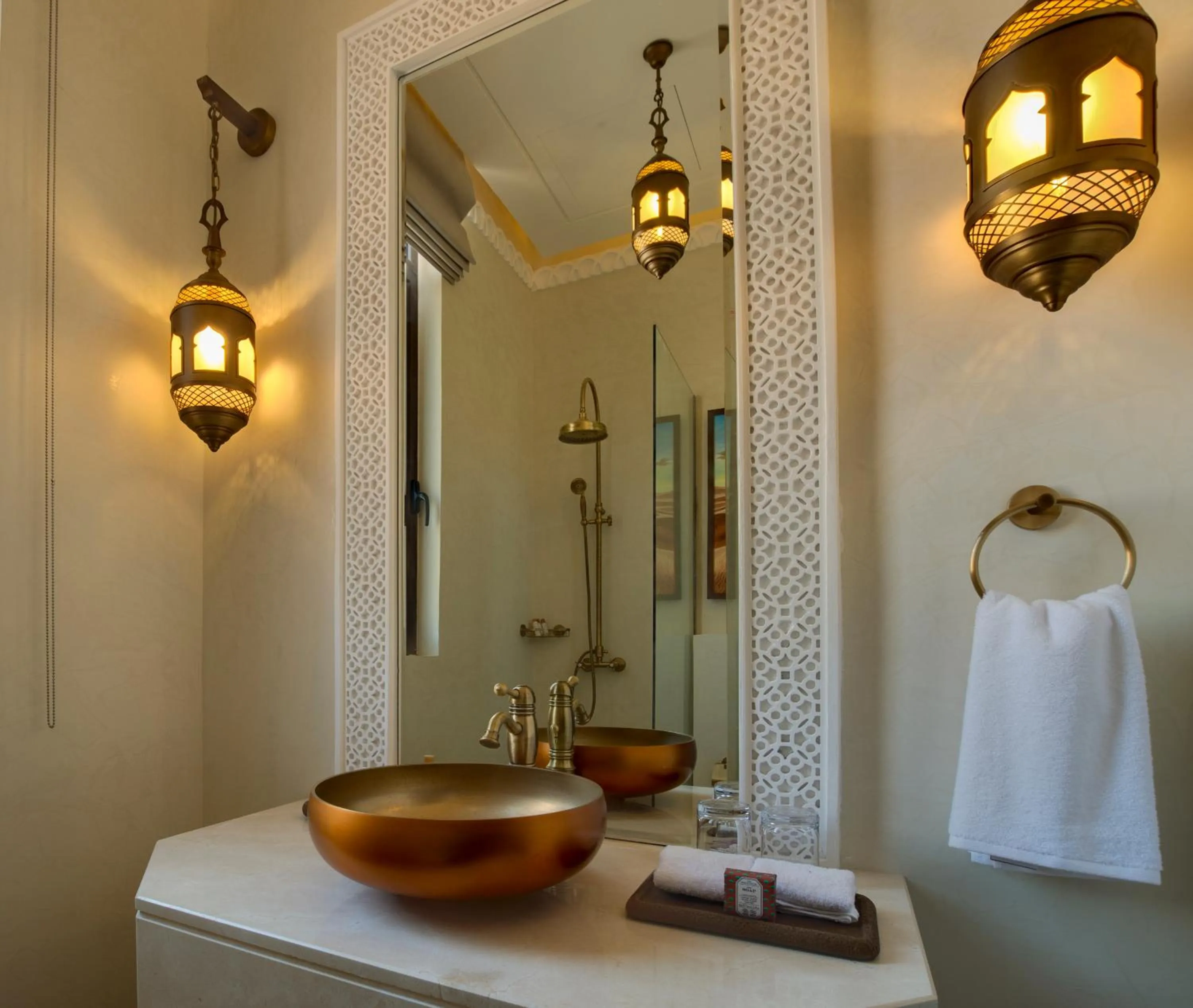 Bathroom in Al Badayer Retreat by Sharjah Collection