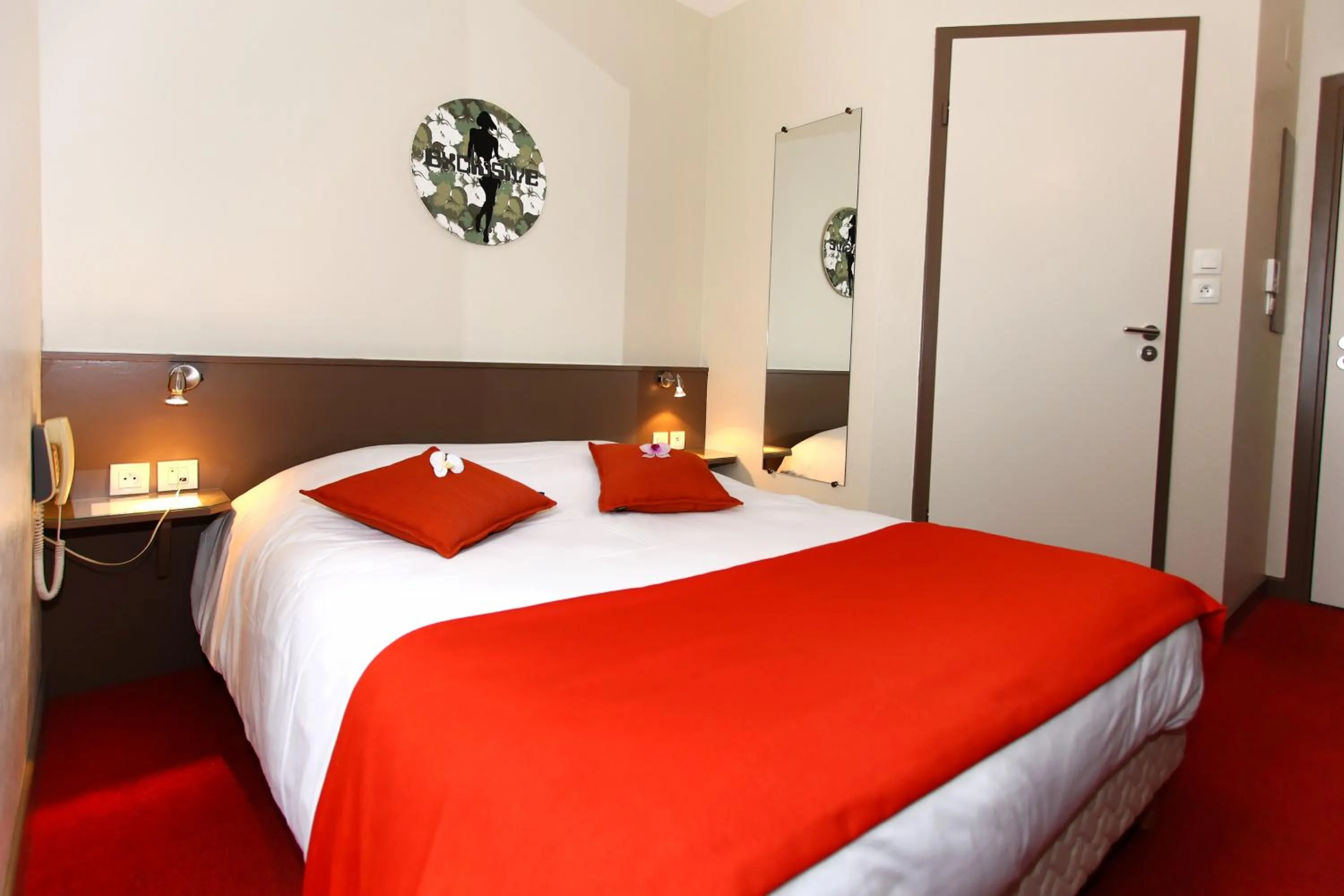 Bedroom, Bed in Hôtel De L'Ill