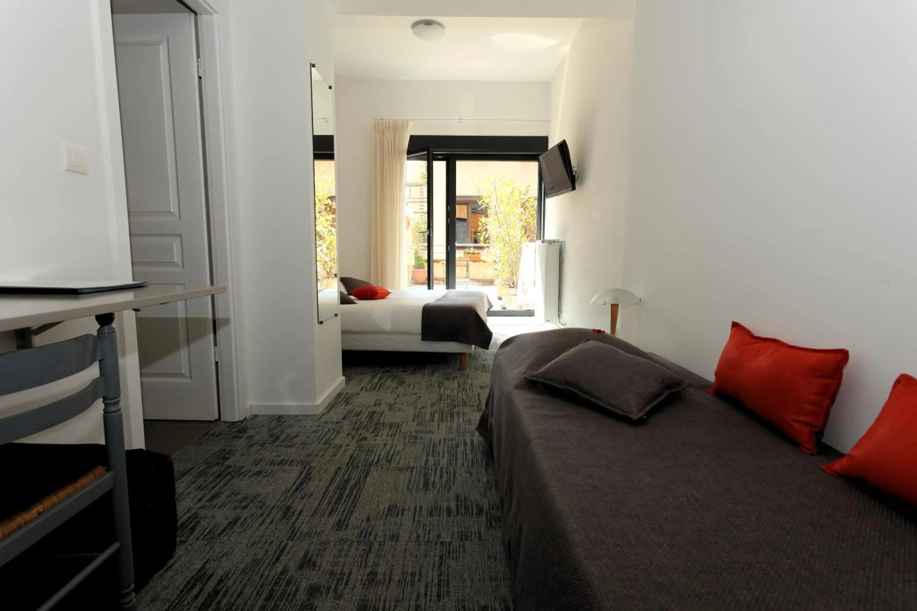 Bed in Hôtel De L'Ill