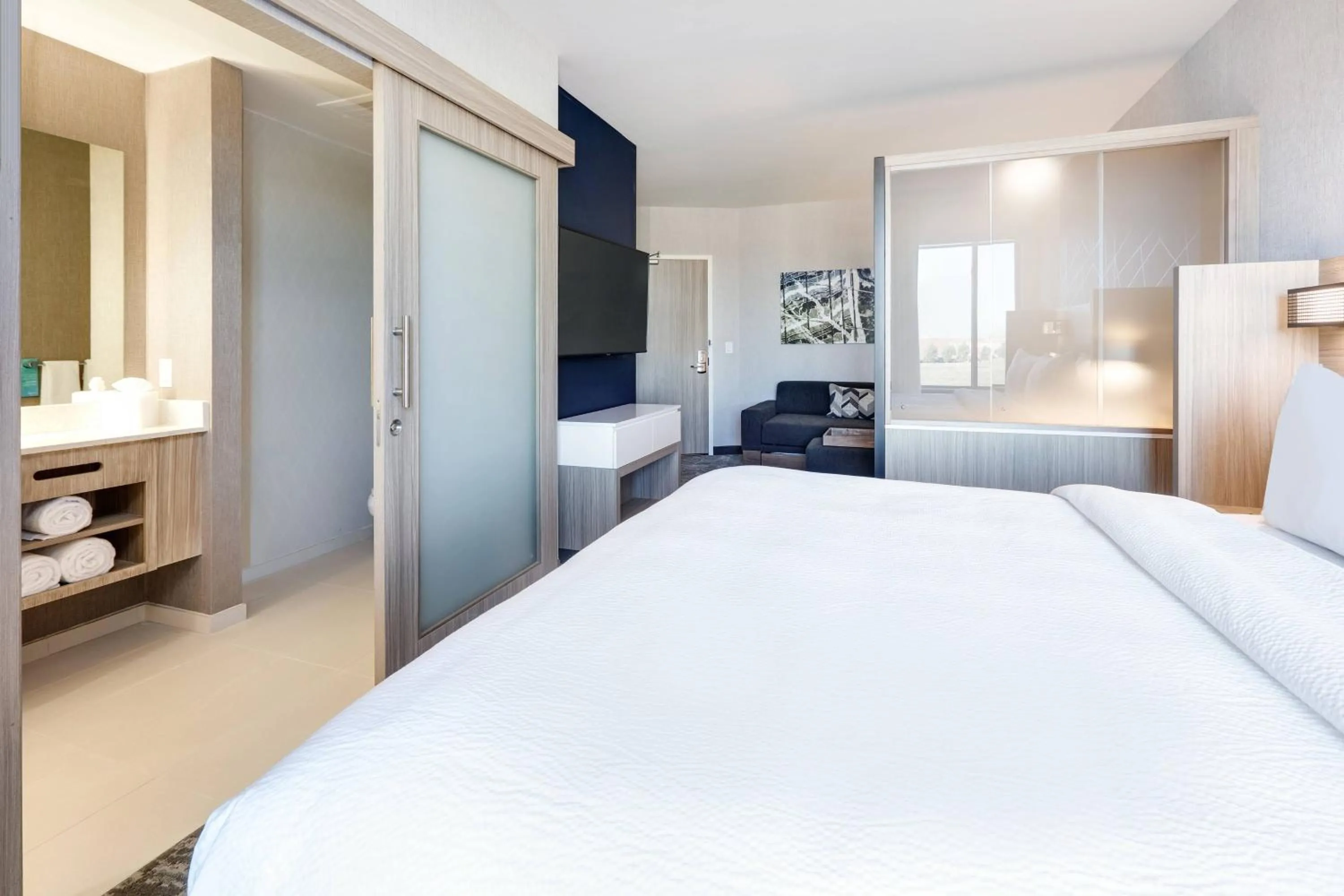 Bedroom, Bed in SpringHill Suites by Marriott Dallas Mansfield