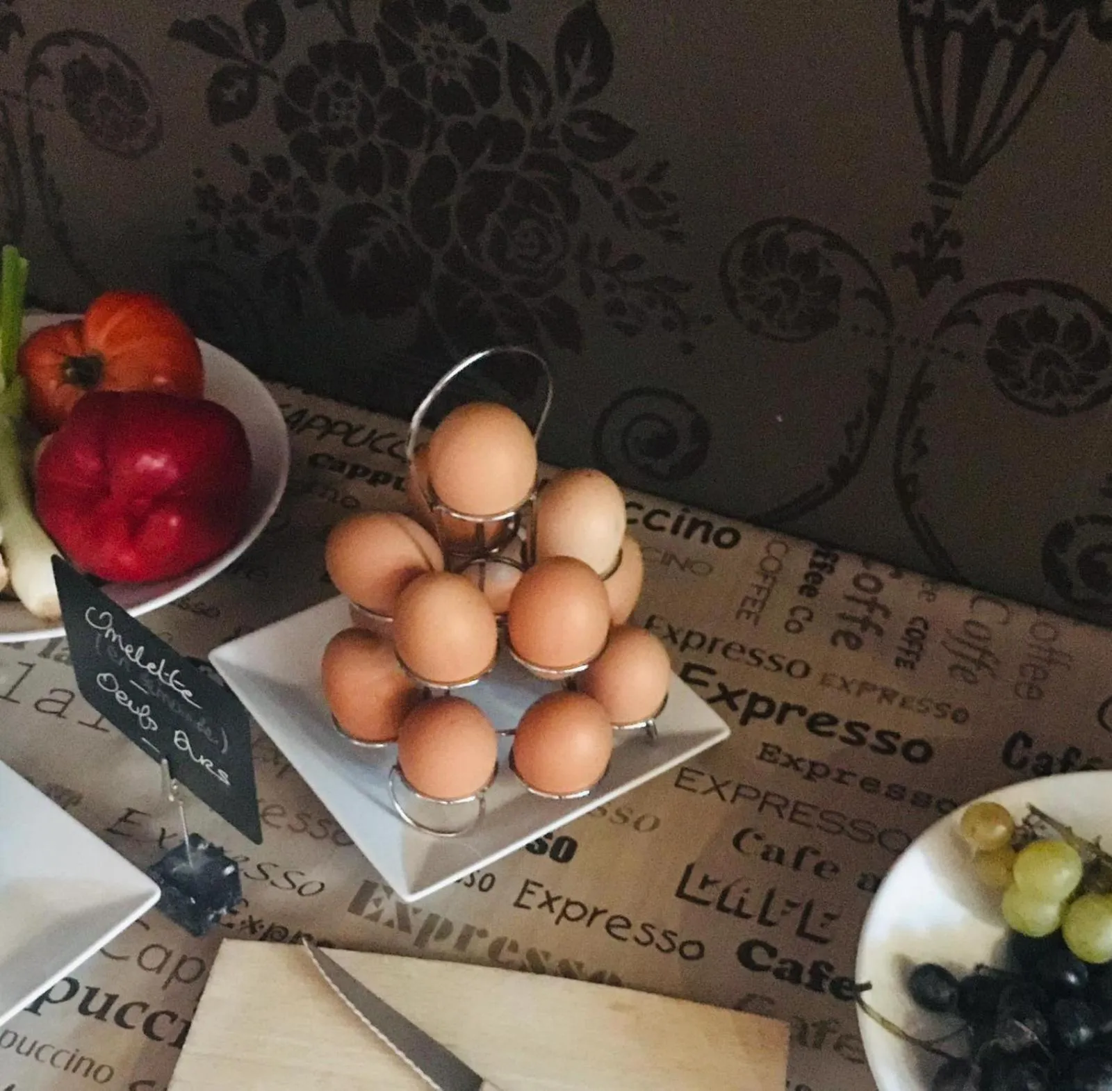 Food and drinks in Patio De Violette