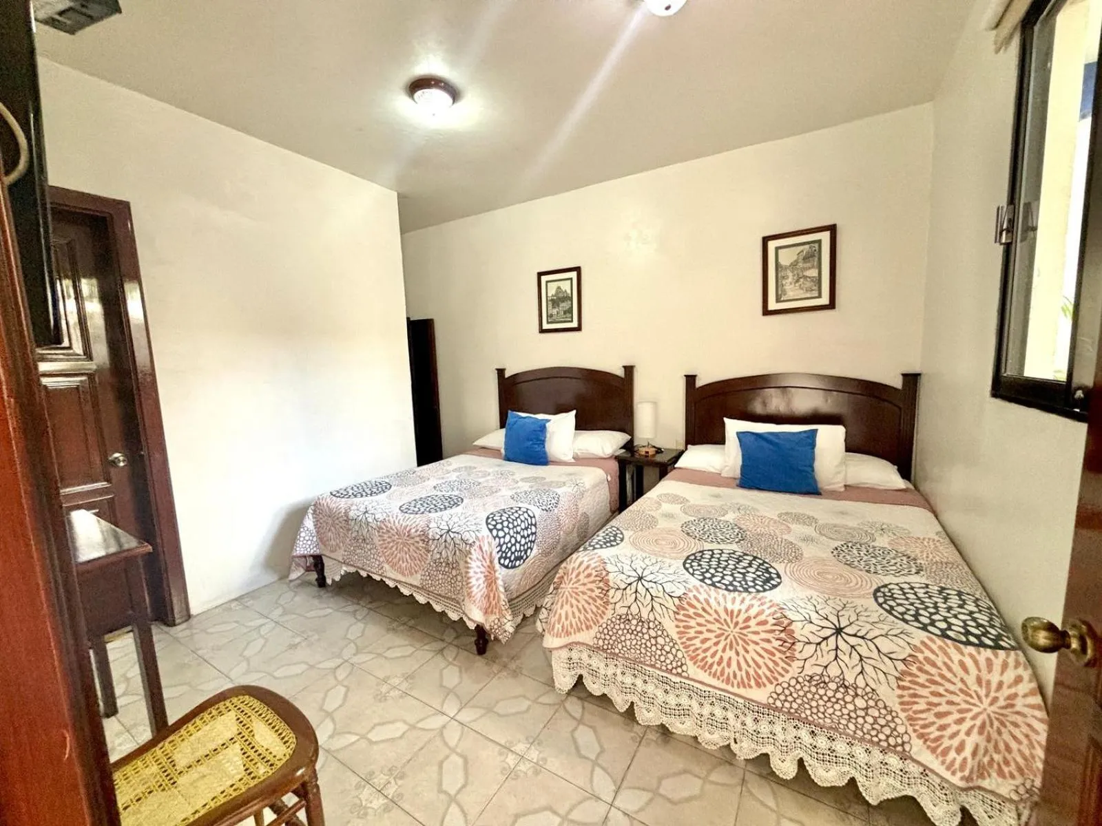 Bed in Hotel Casa Blanca