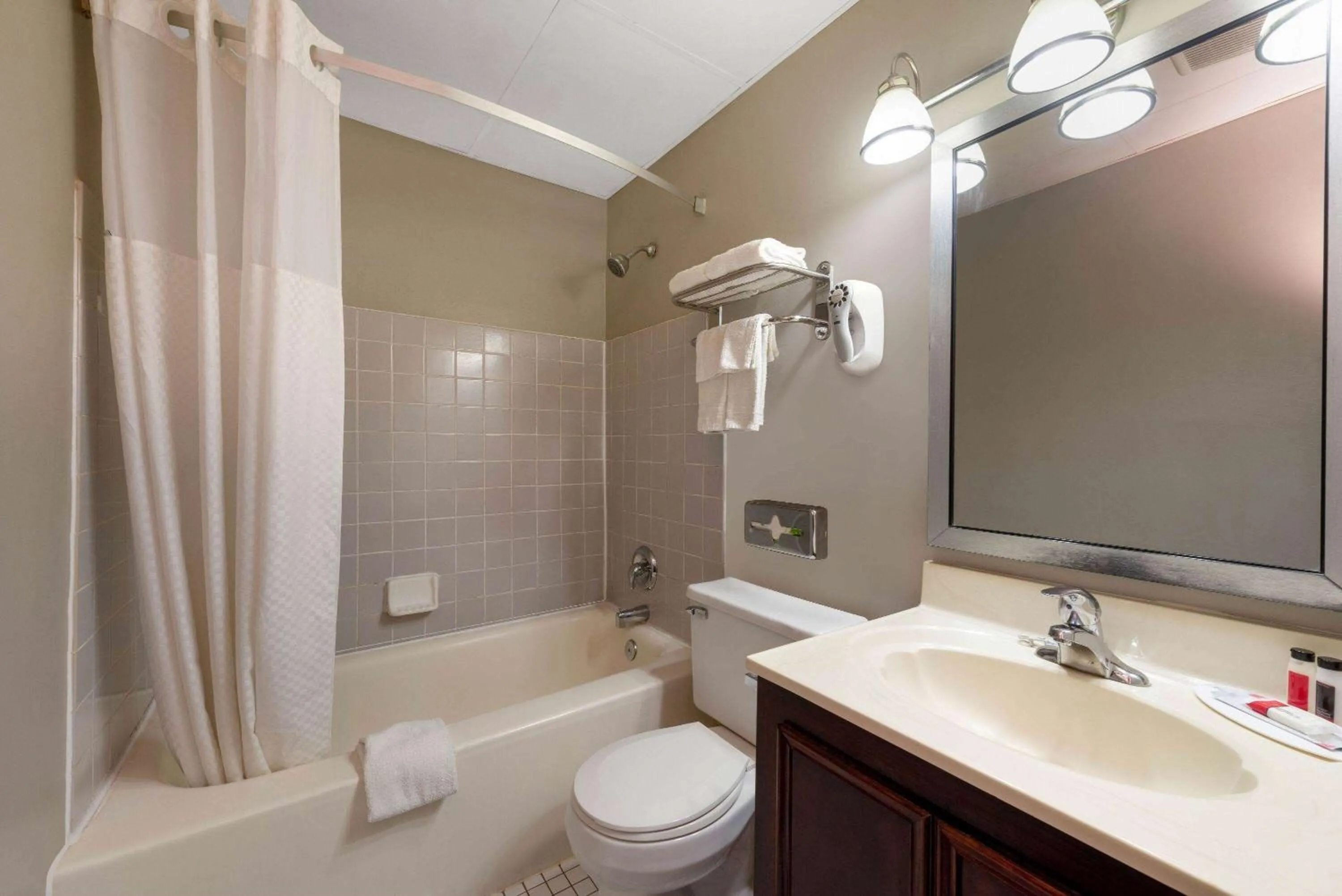 Bathroom in Super 8 by Wyndham Cleveland