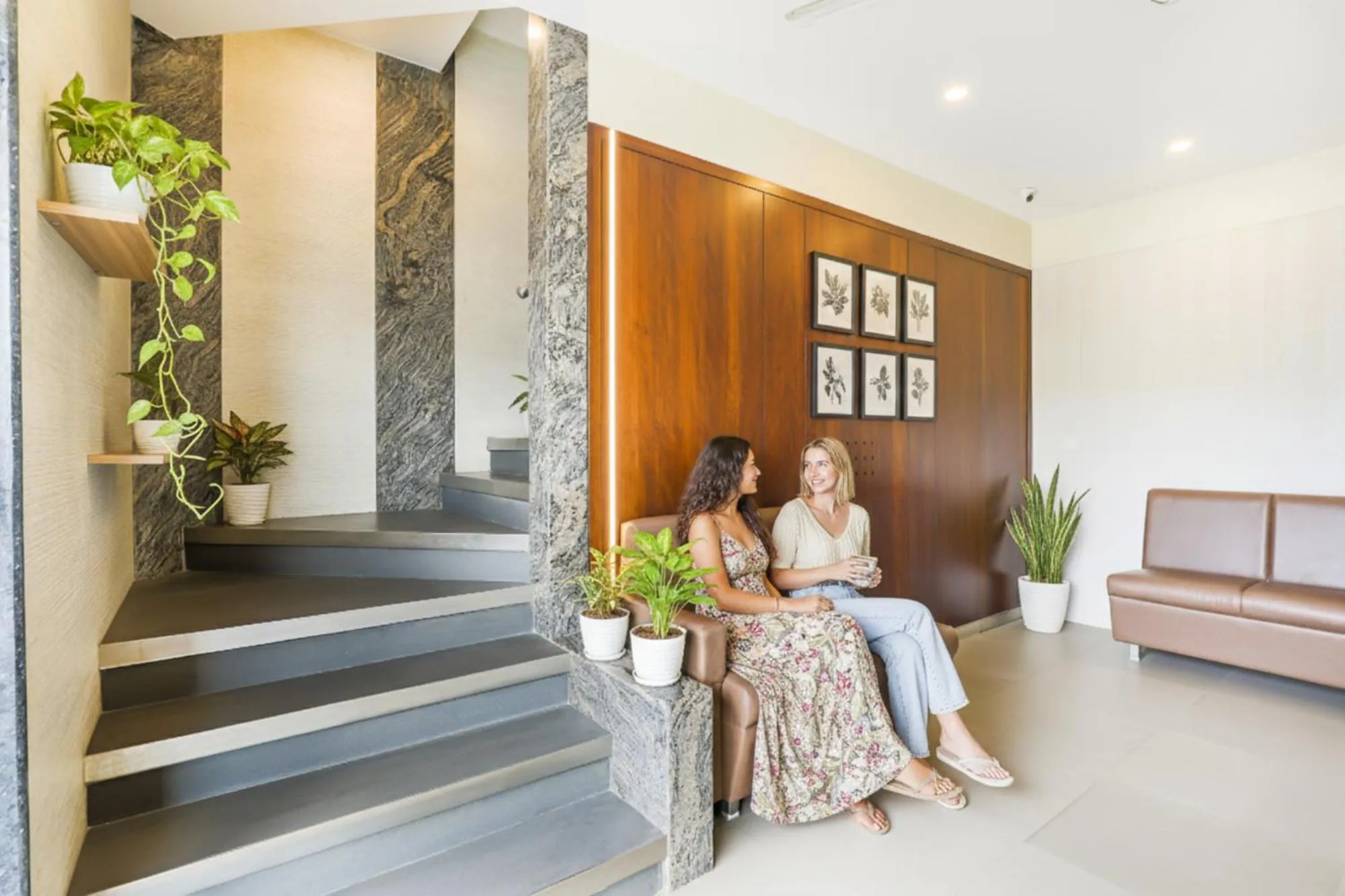 Seating area in FabHotel Landmark Residency - Nr MIDC Turbhe