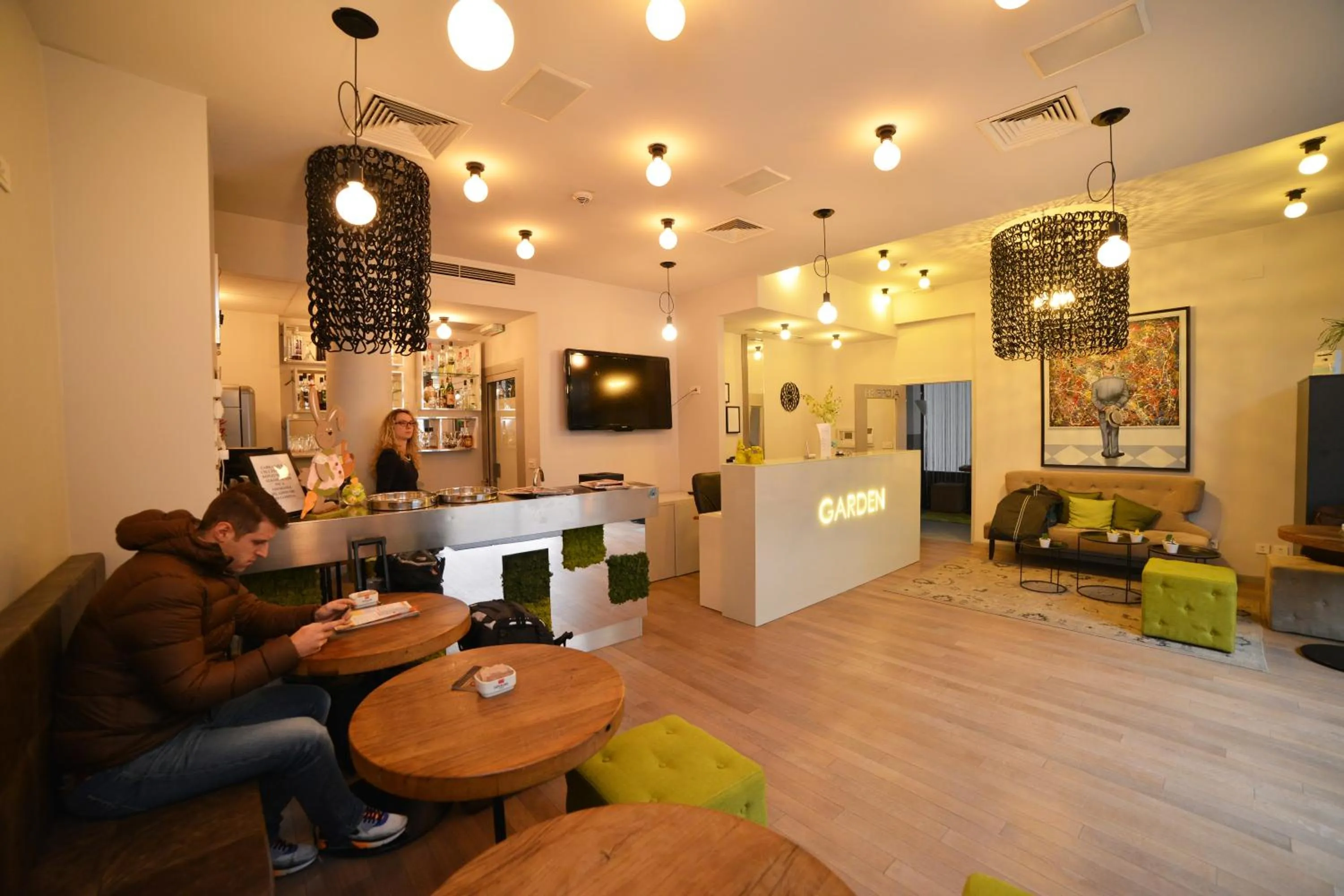 Lobby or reception in Garden Hotel