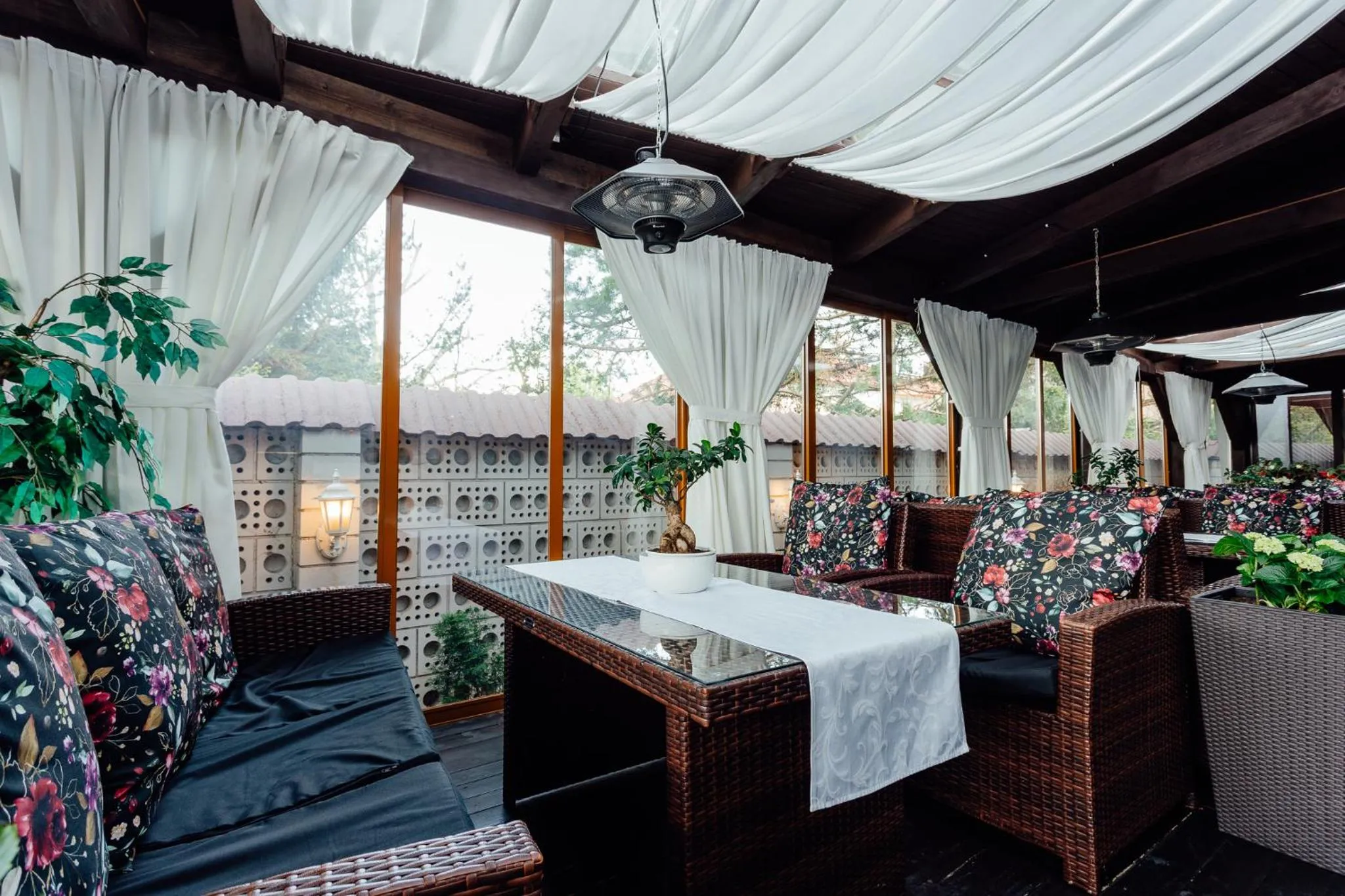 Seating area, Bed in Penzion Panda