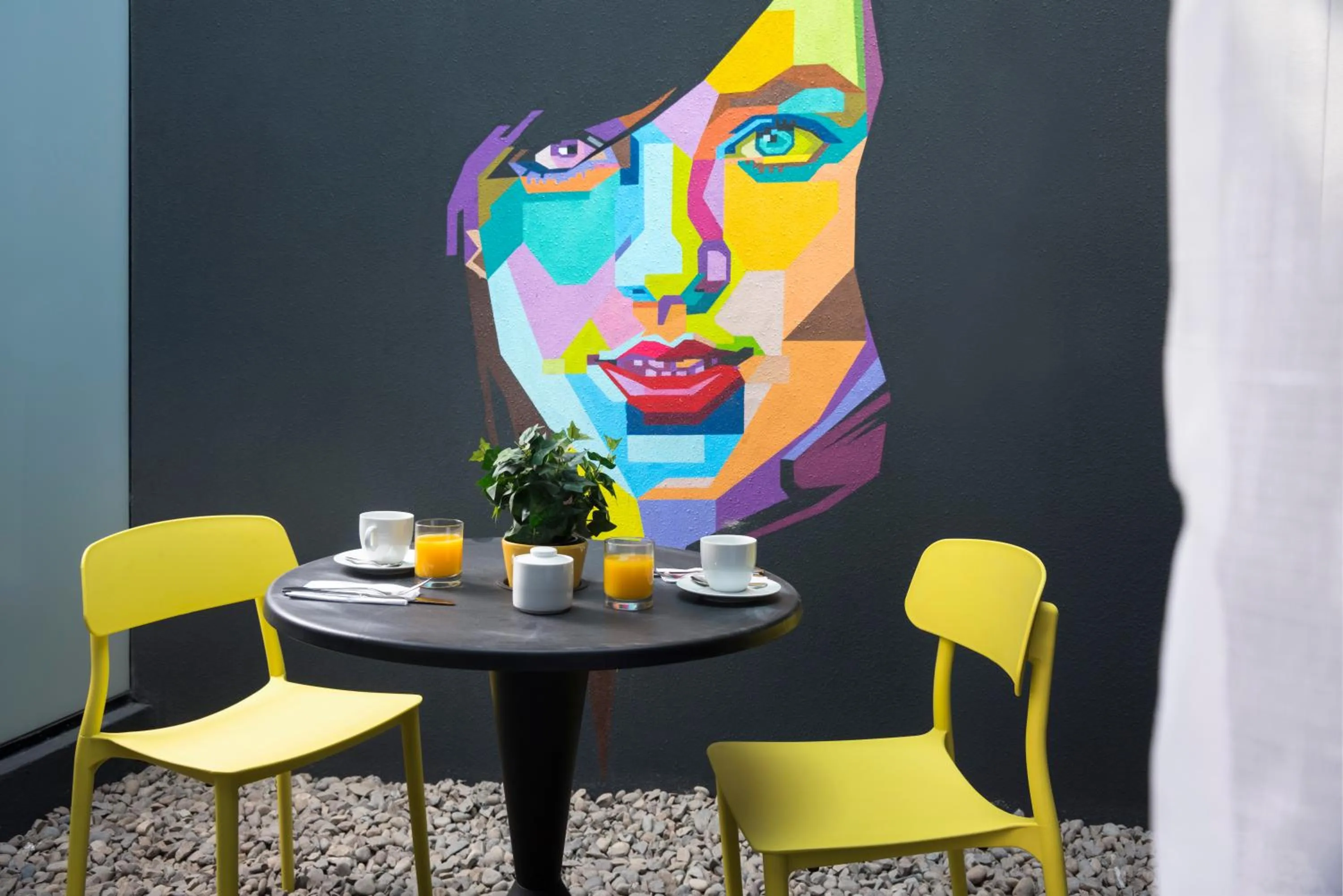 Decorative detail in The PopCity Hotel