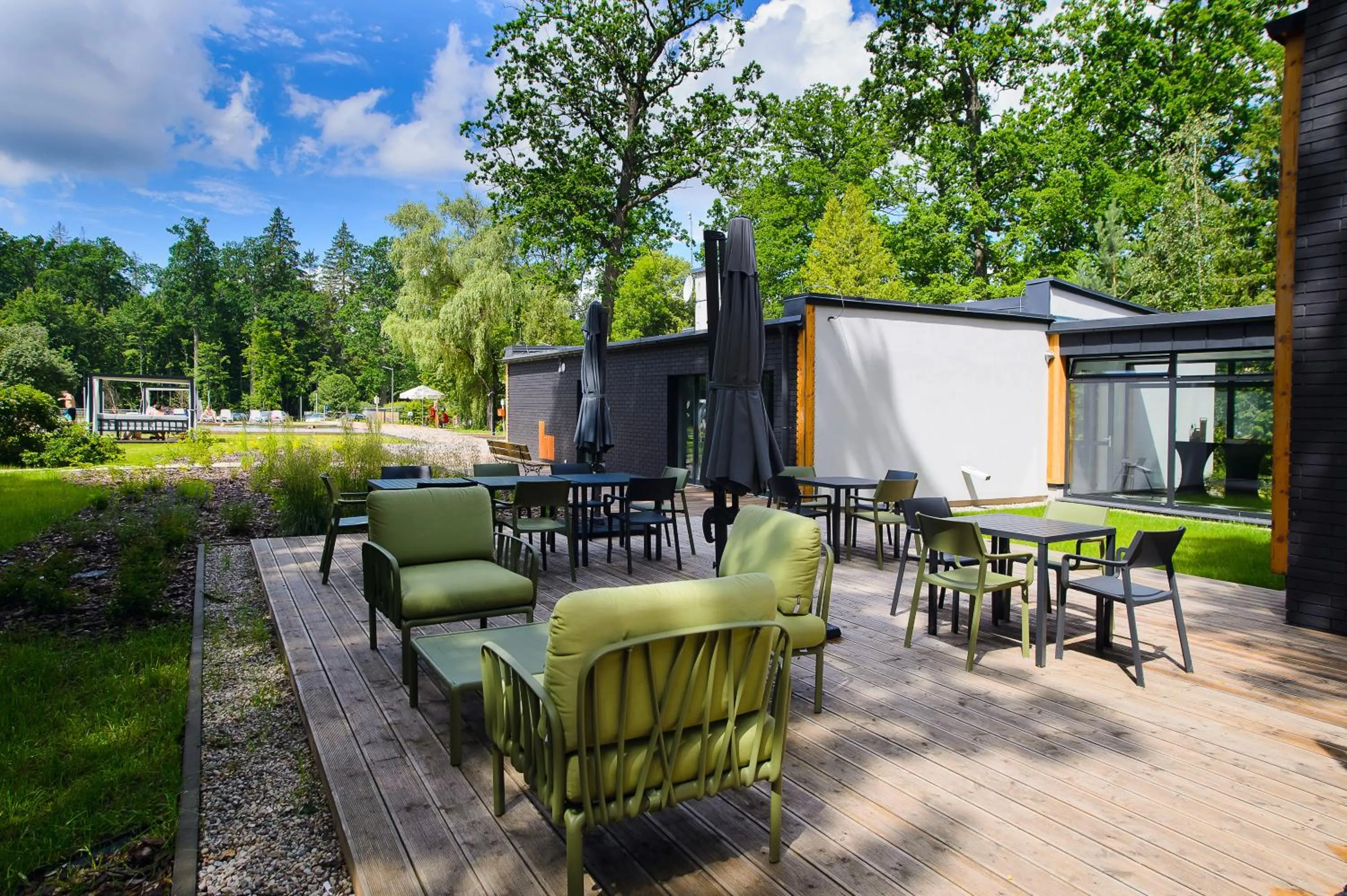 Patio in Enklawa Białowieska Forest & Spa