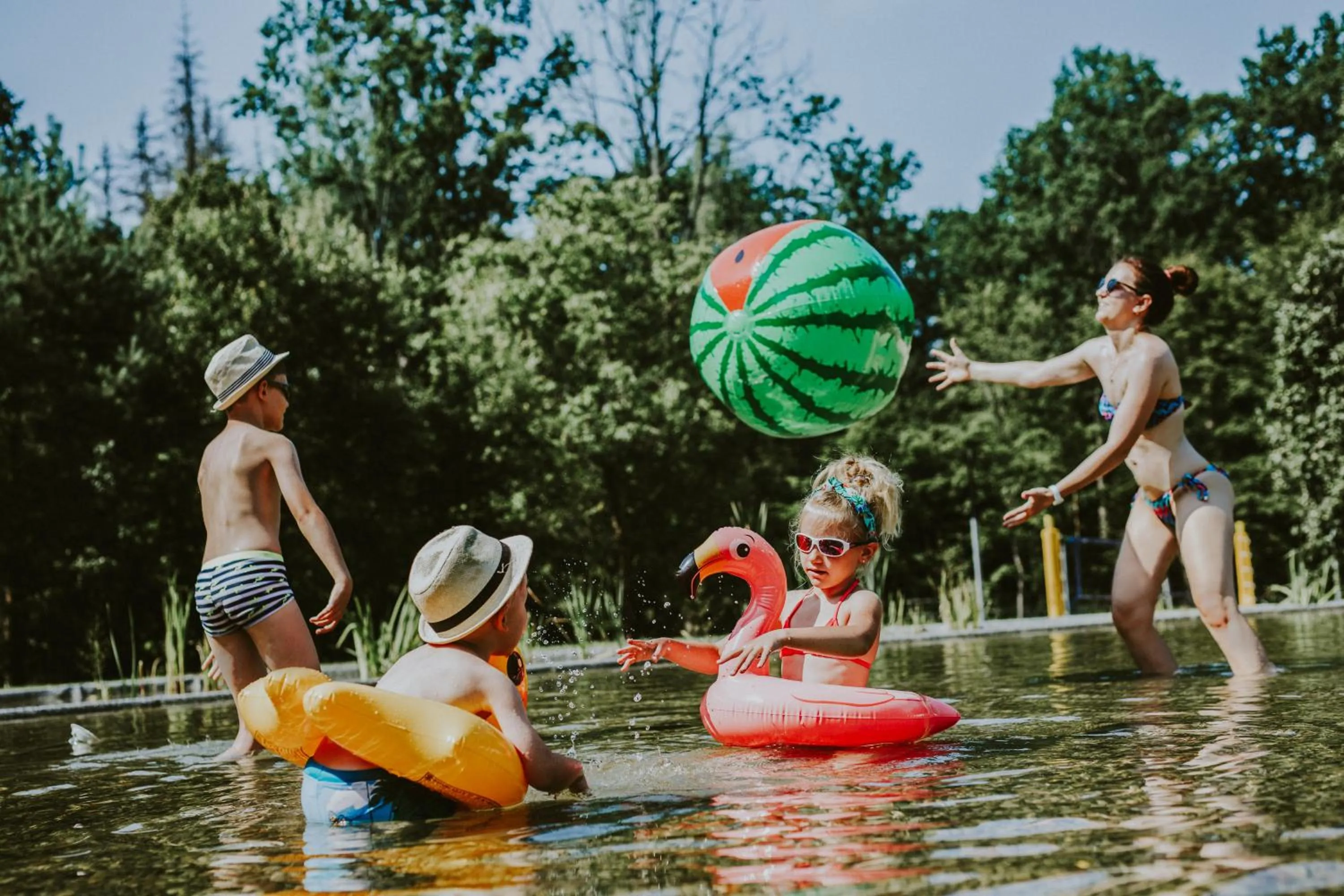 Swimming pool in Enklawa Białowieska Forest & Spa