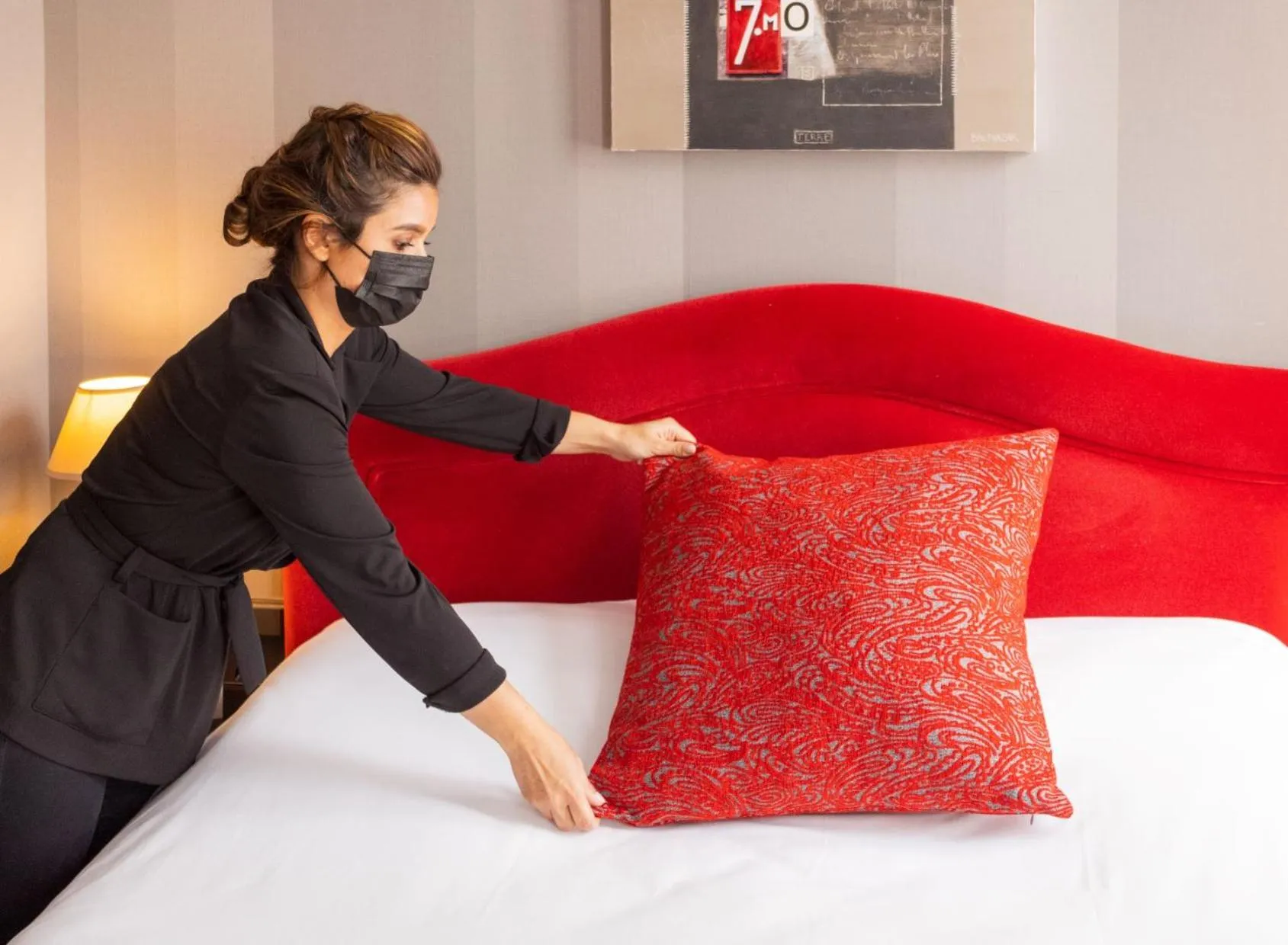 Bed in Hôtel Alexandra