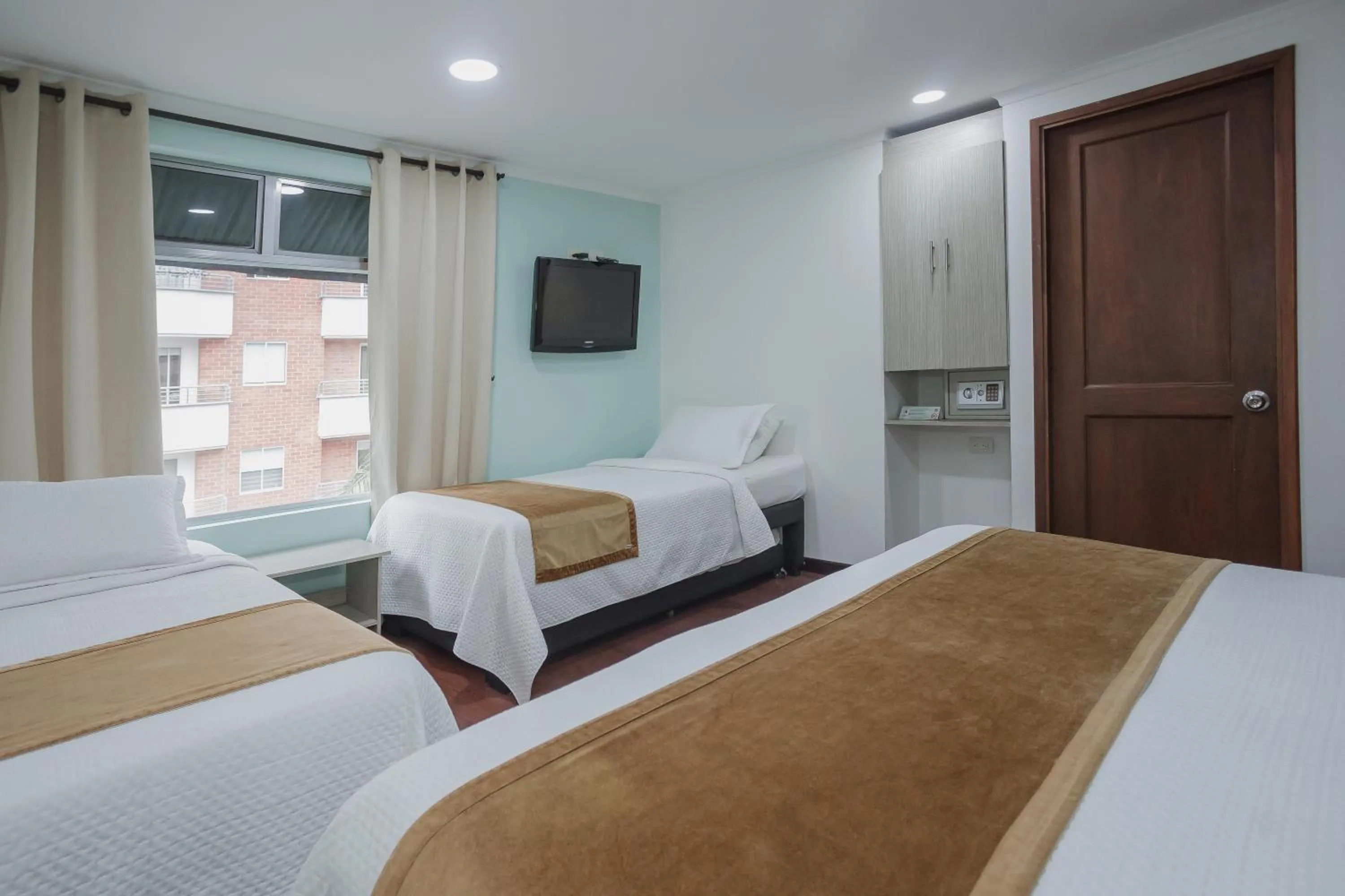 Bed in Hotel Portón Sabaneta