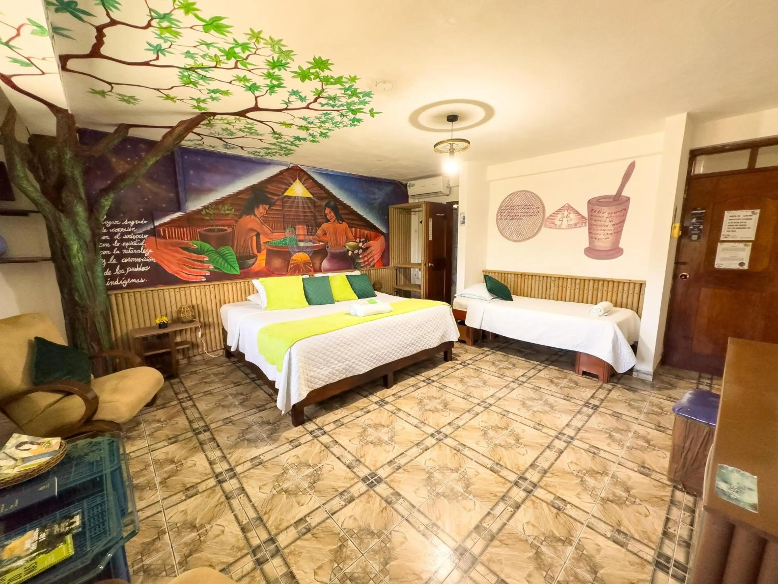 Bed in Eco Hotel El Refugio Boutique