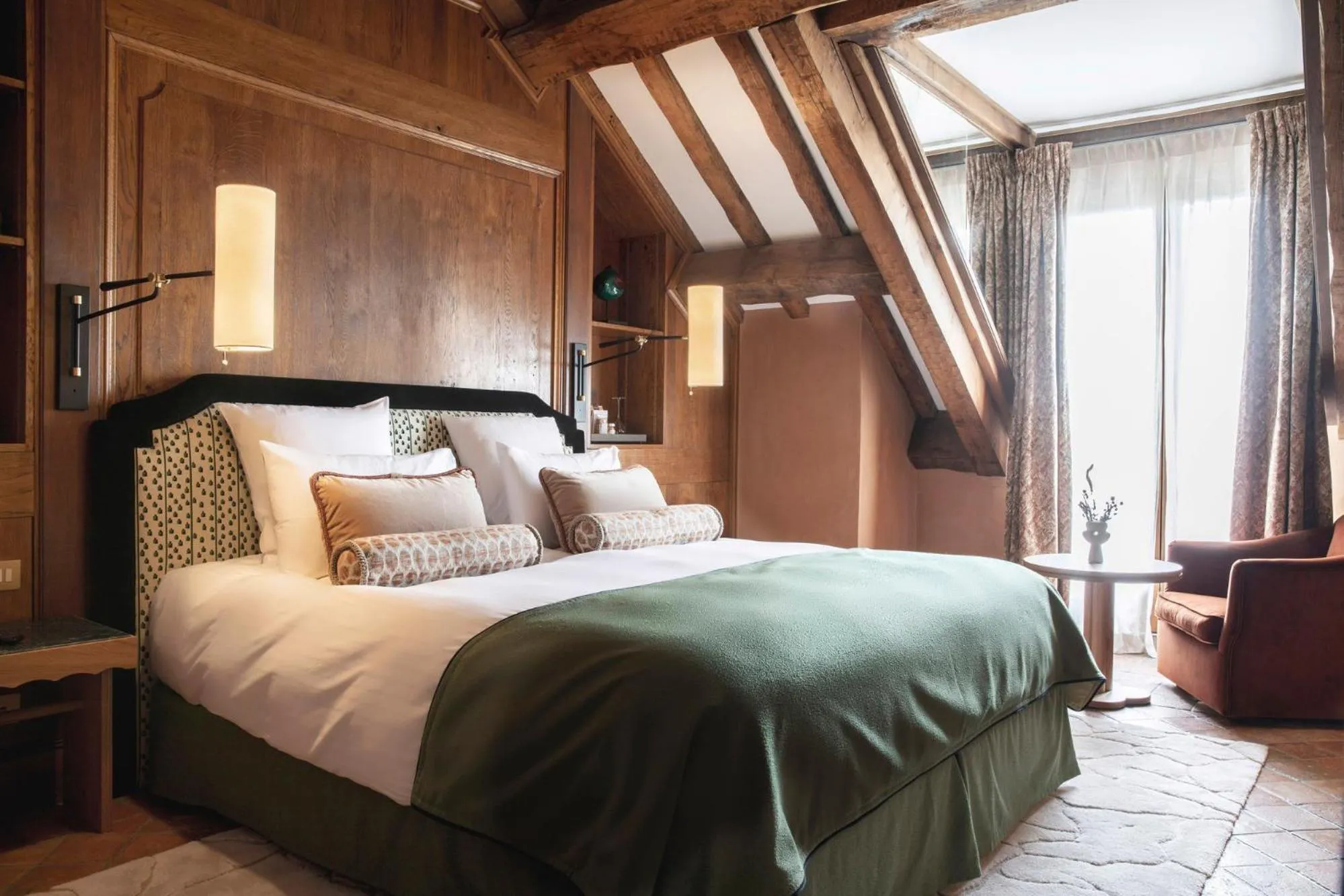 Bed in Relais Bernard Loiseau