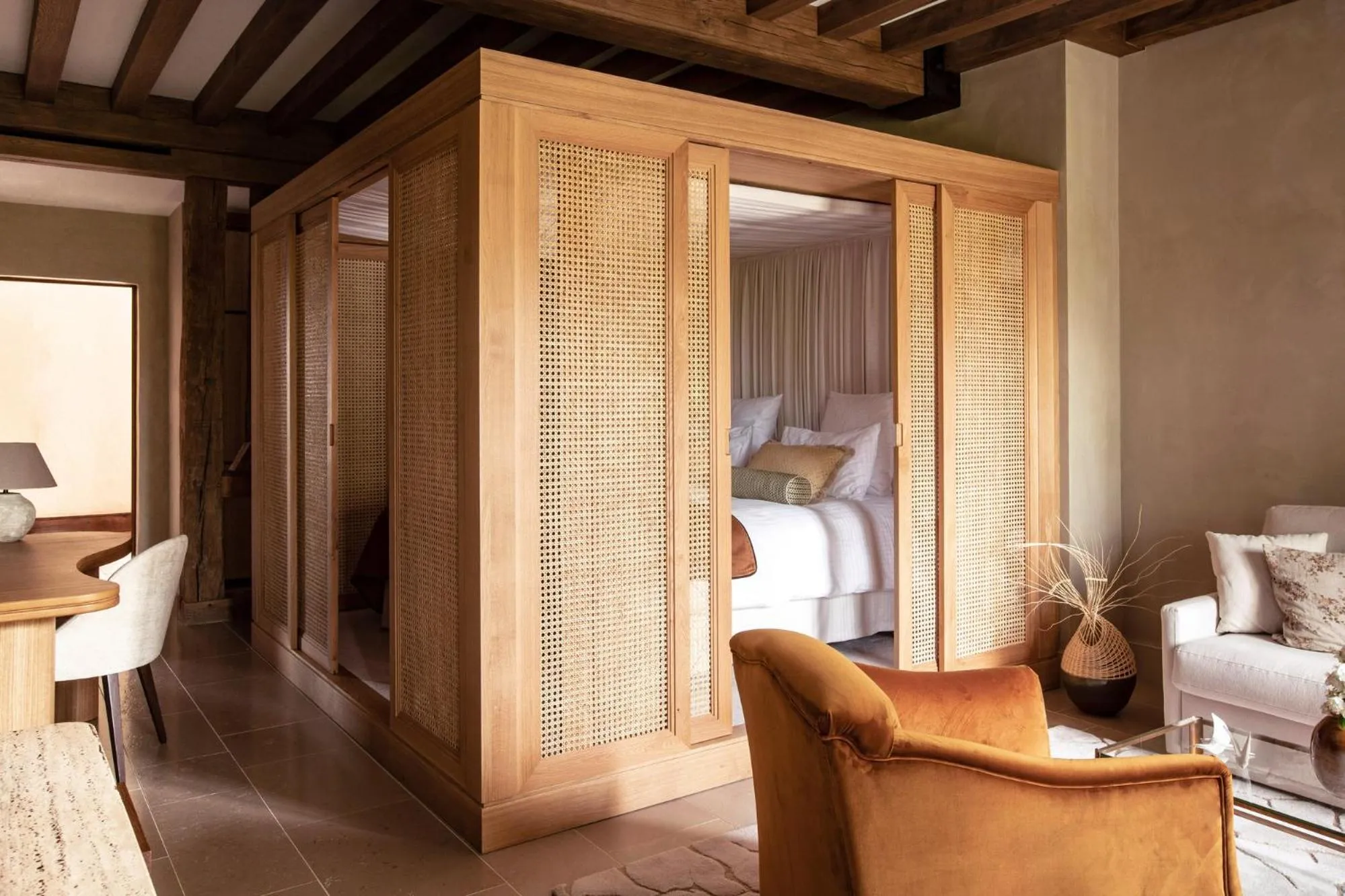 Bedroom in Relais Bernard Loiseau