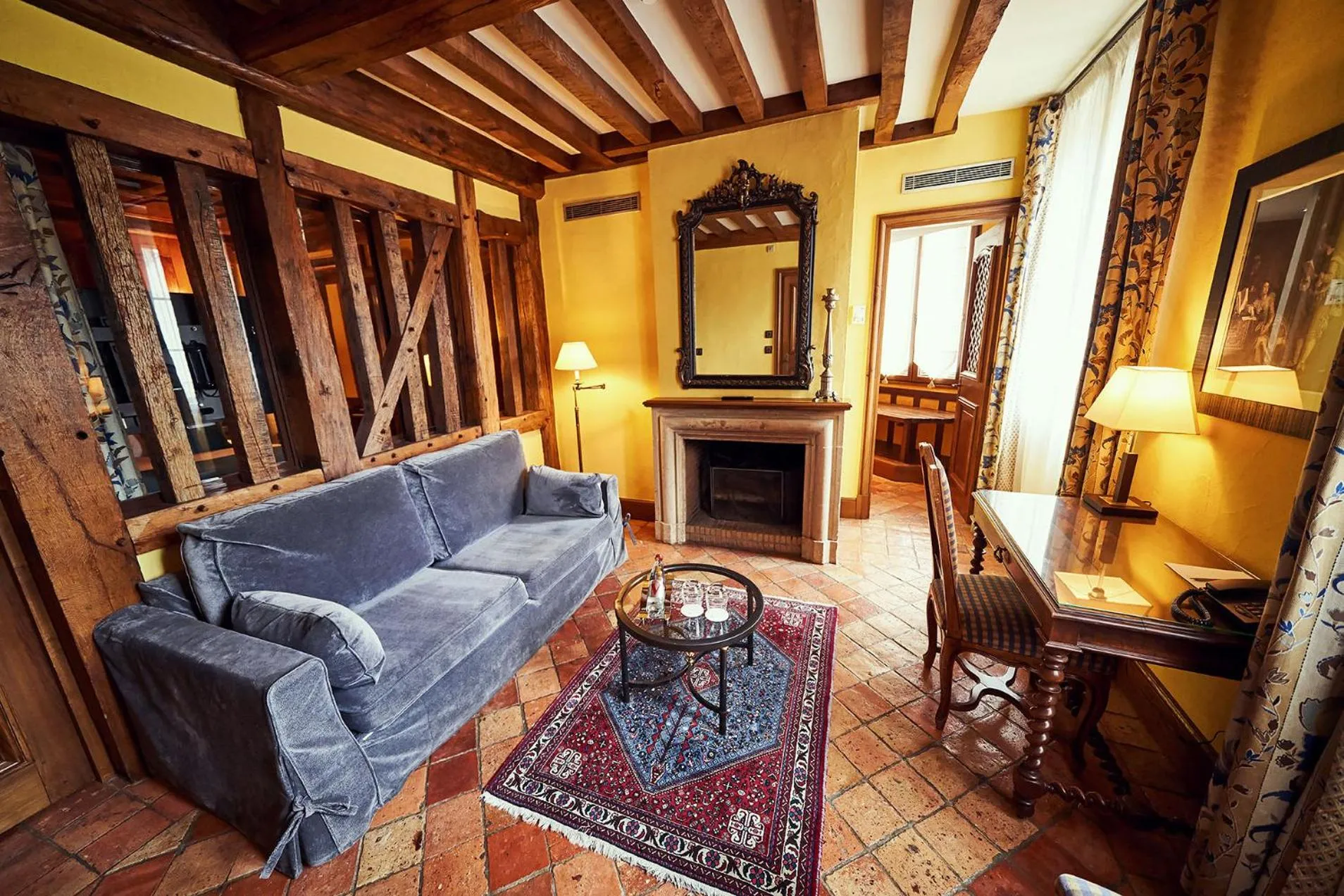 Seating area in Relais Bernard Loiseau