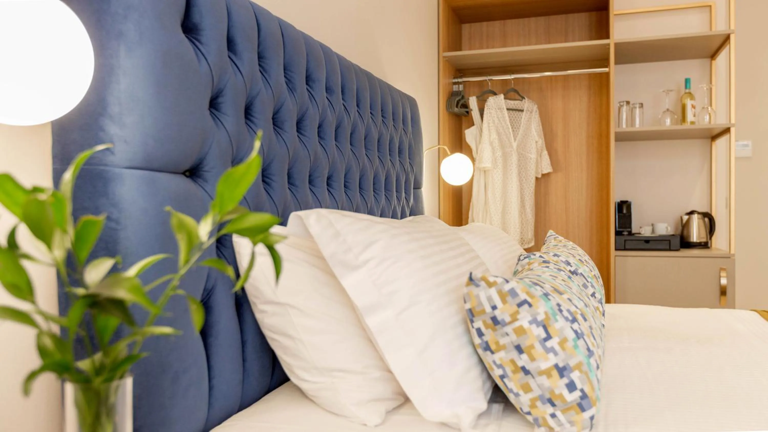 Bed in Plaza 1866 Superior City Rooms