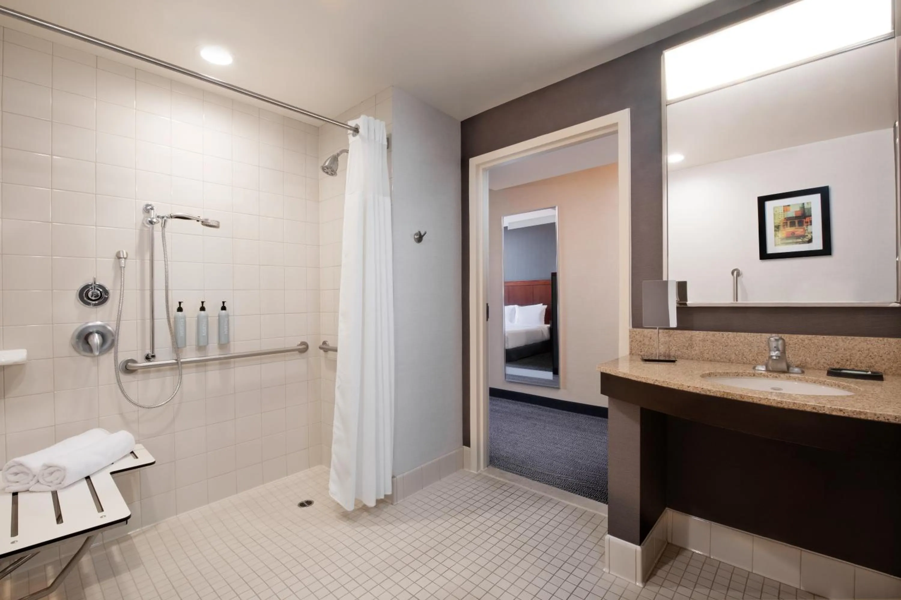 Bathroom in Courtyard by Marriott San Jose North/ Silicon Valley