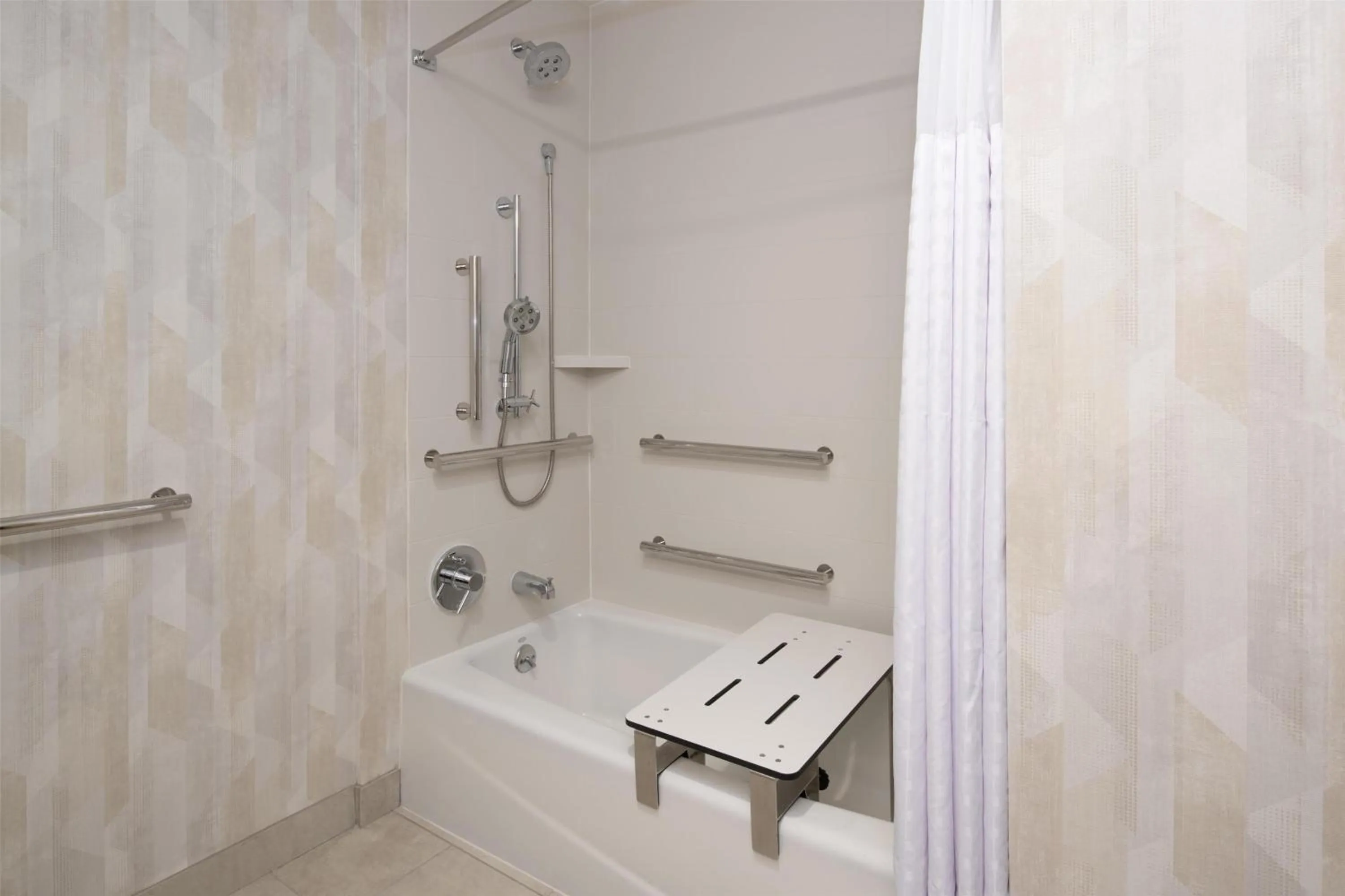 Shower in Hampton Inn by Hilton North Hollywood