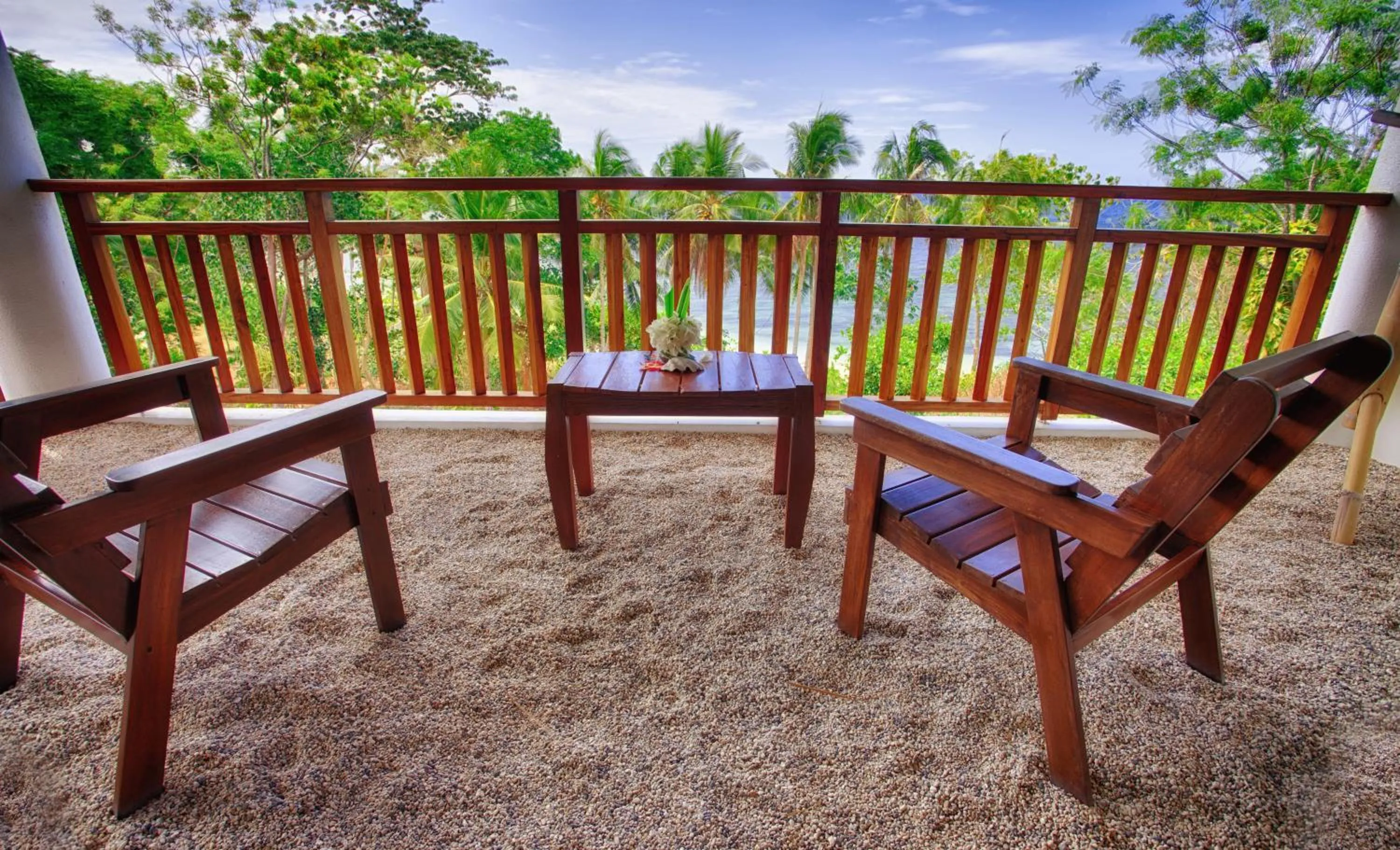 Balcony/Terrace in Amun Ini Beach Resort & Spa