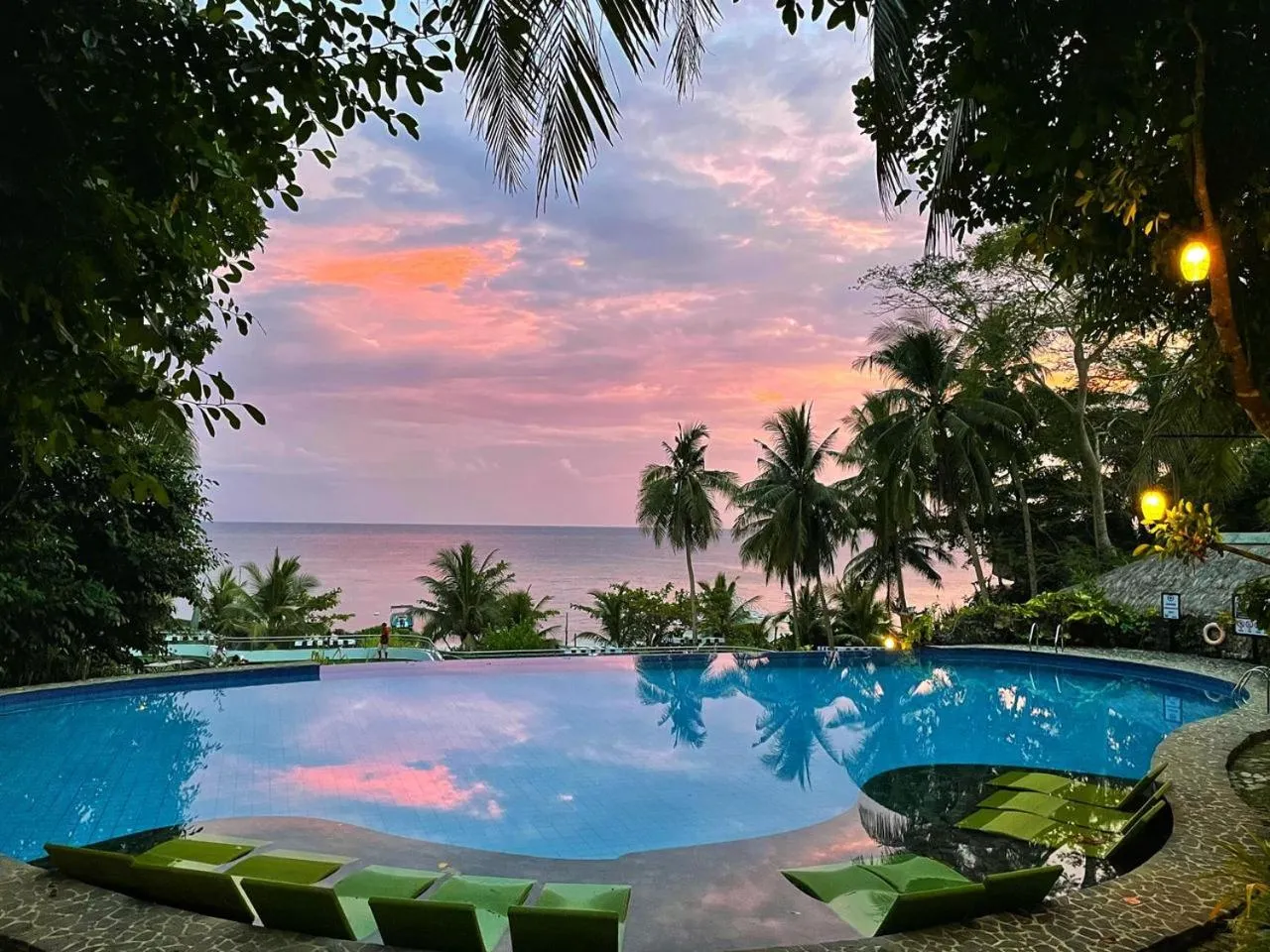 Swimming pool in Amun Ini Beach Resort & Spa