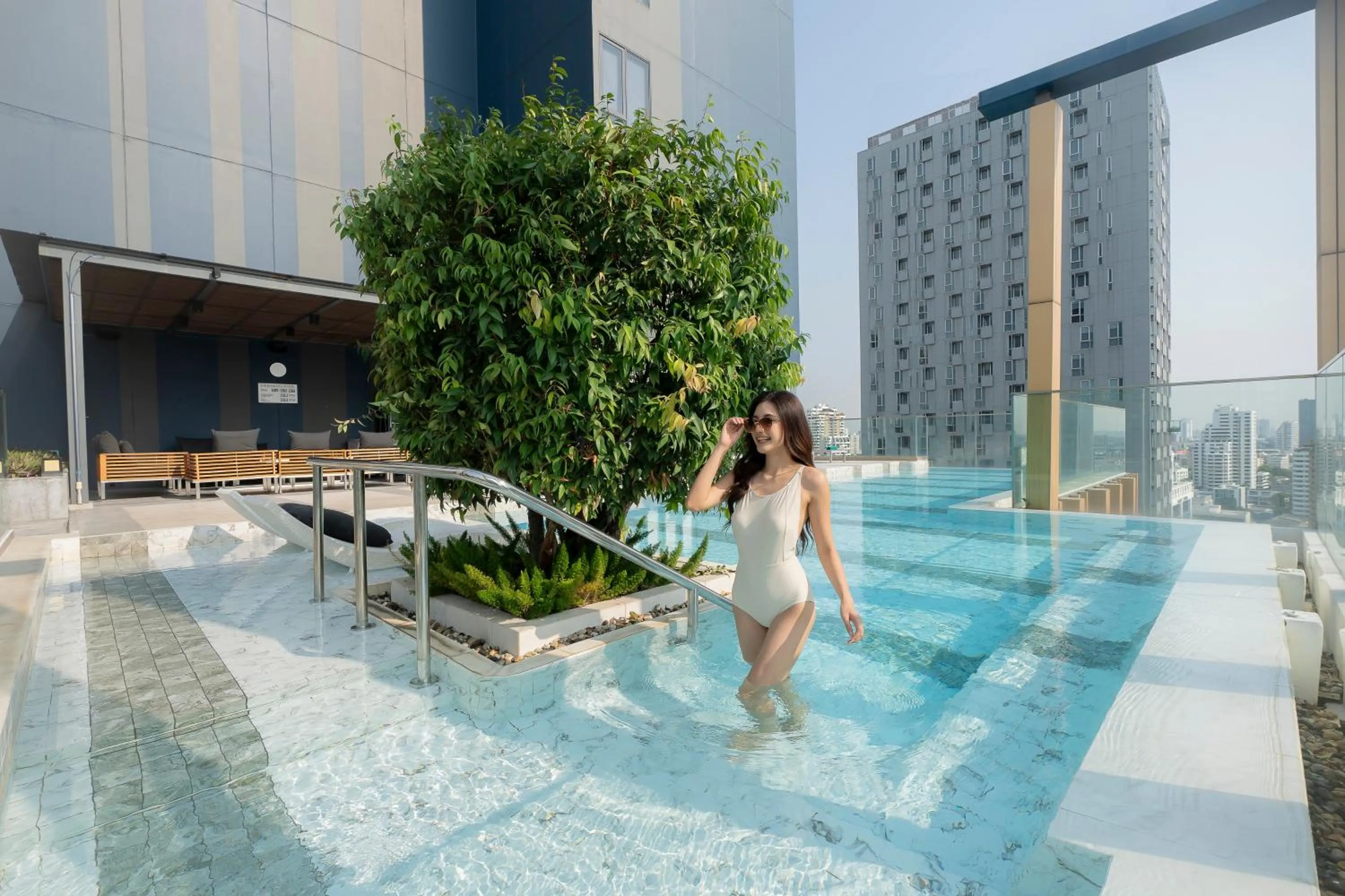 Pool view in Staybridge Suites Bangkok Thonglor by IHG