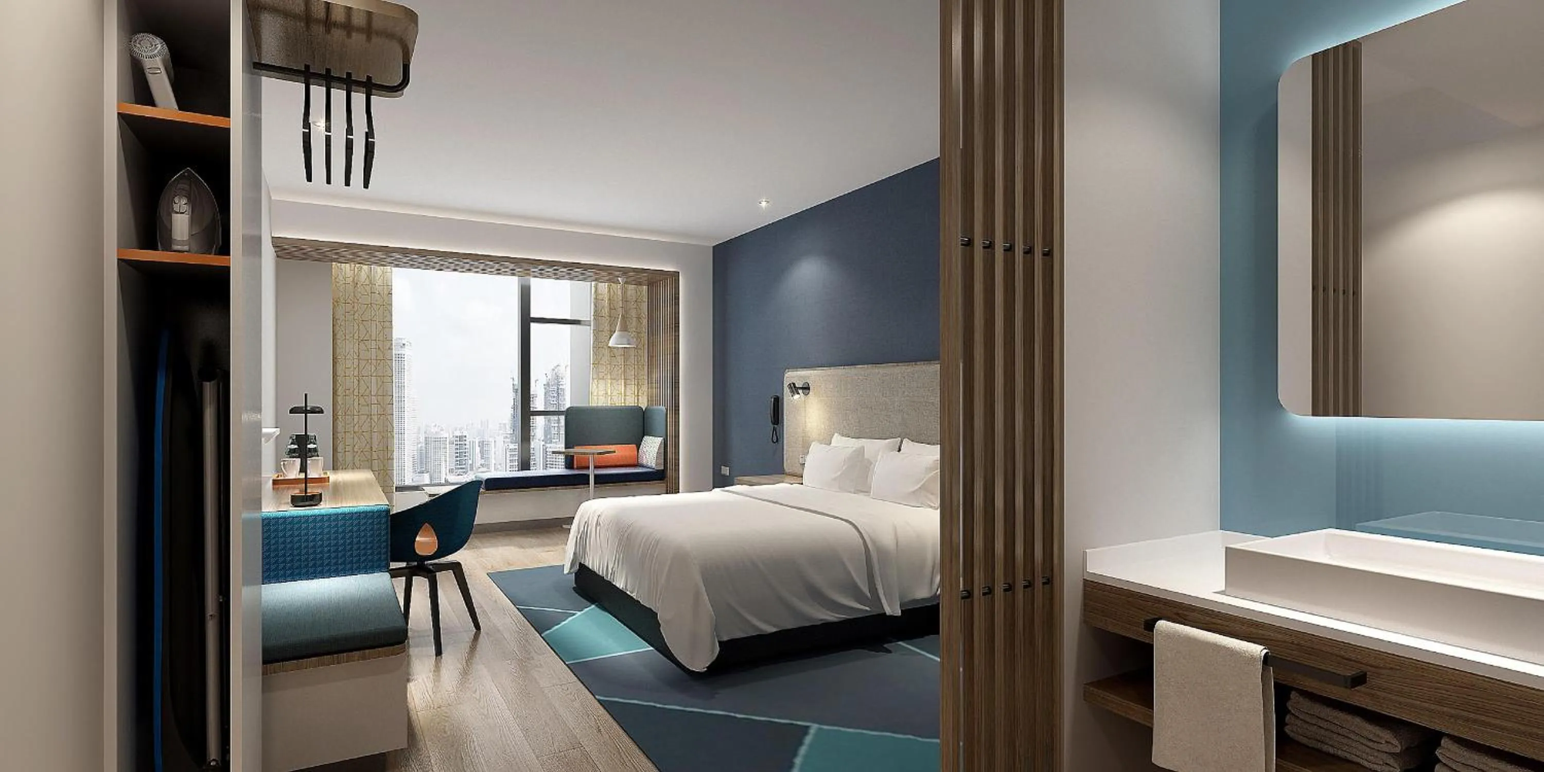 Photo of the whole room, Bed in Holiday Inn Express Zhoushan Dinghai by IHG