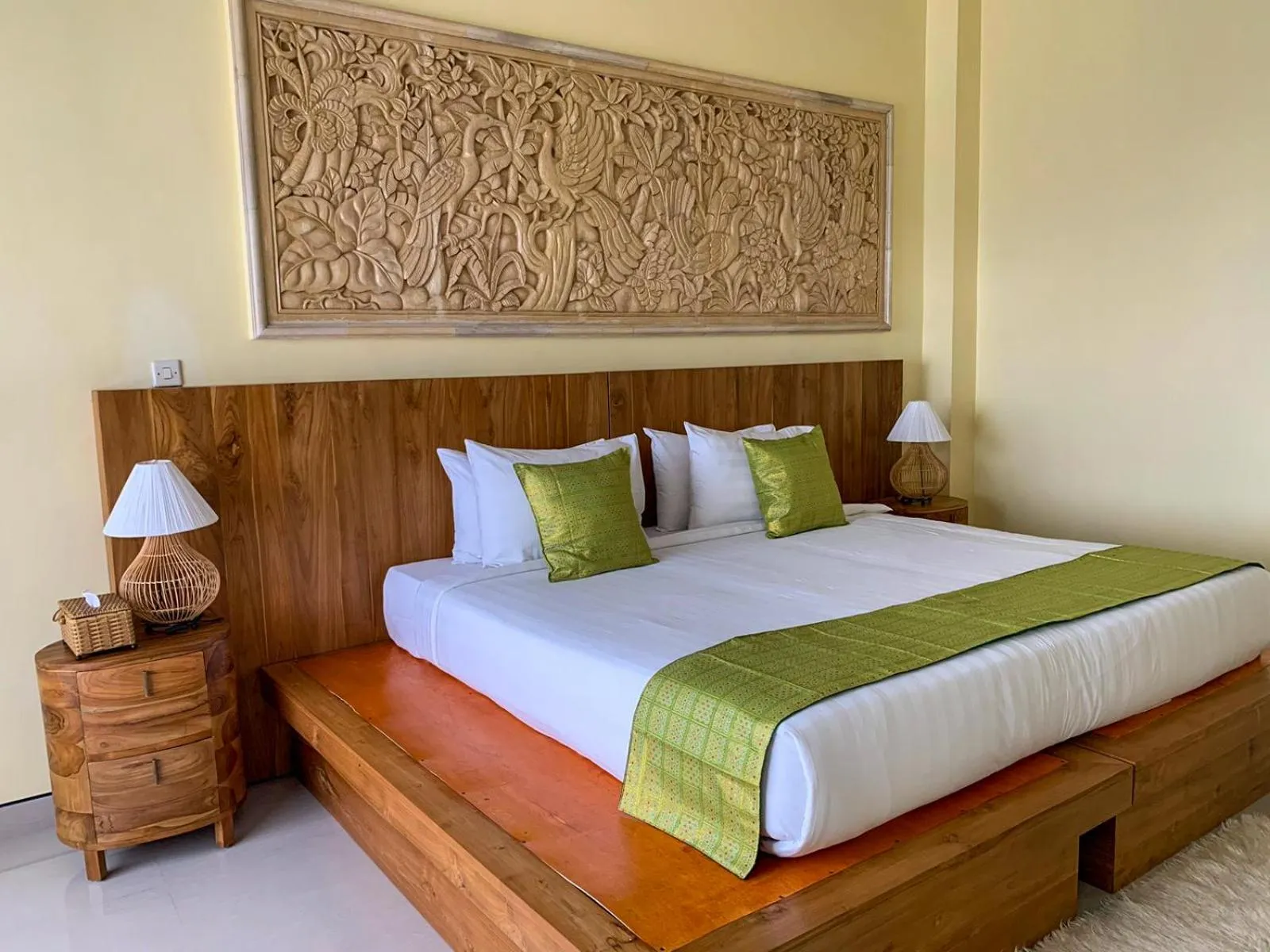 Bed in Ayodya Batur Villa
