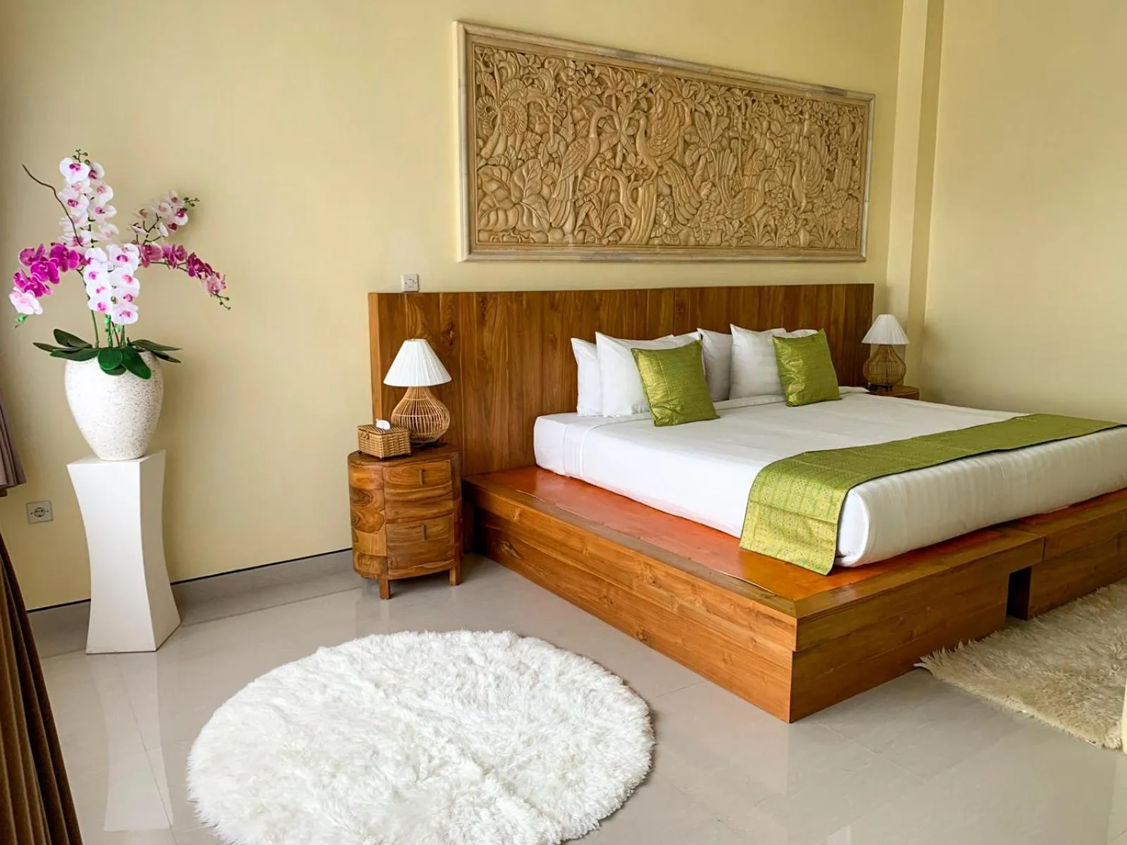 Bed in Ayodya Batur Villa