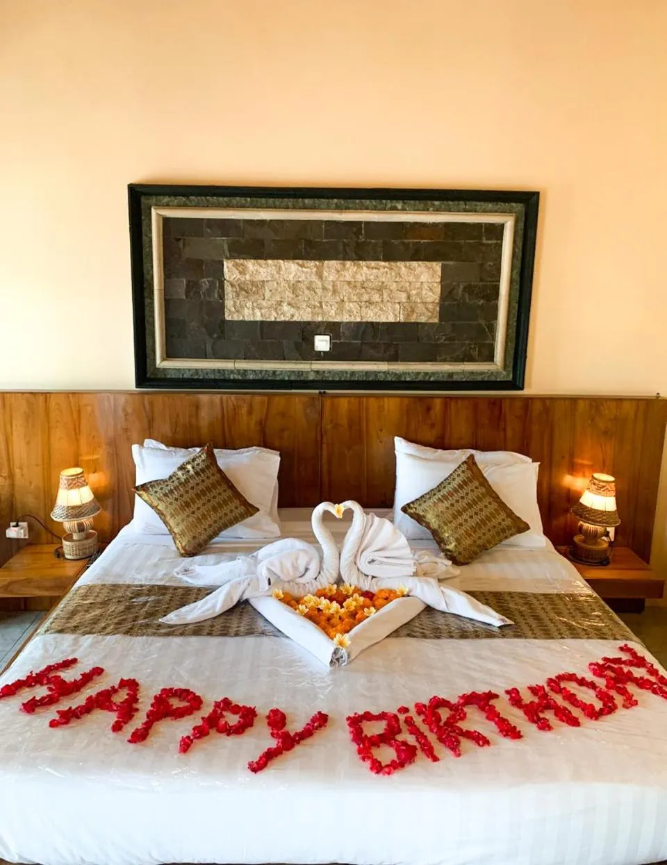 Bed in Ayodya Batur Villa