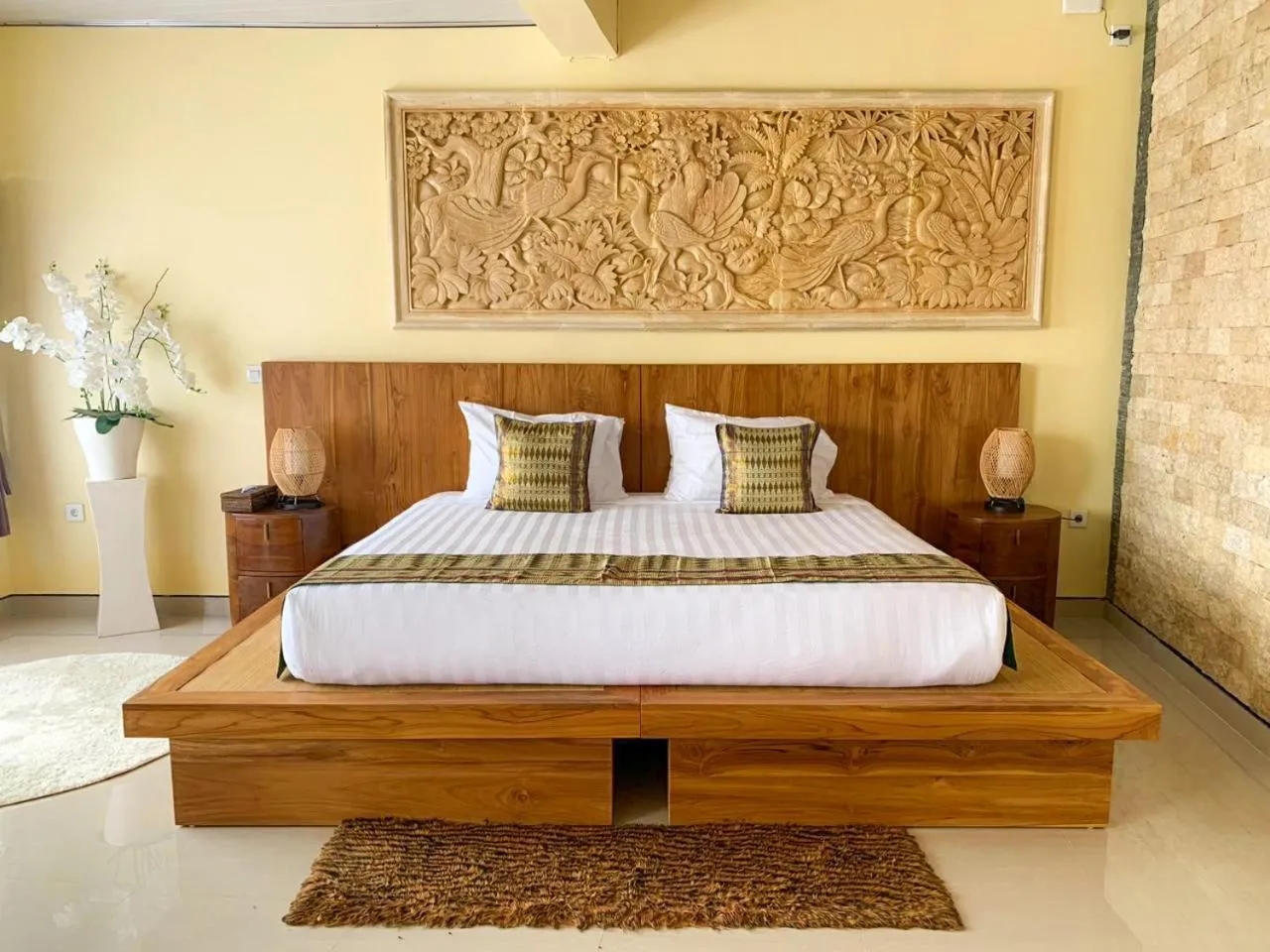 Bed in Ayodya Batur Villa