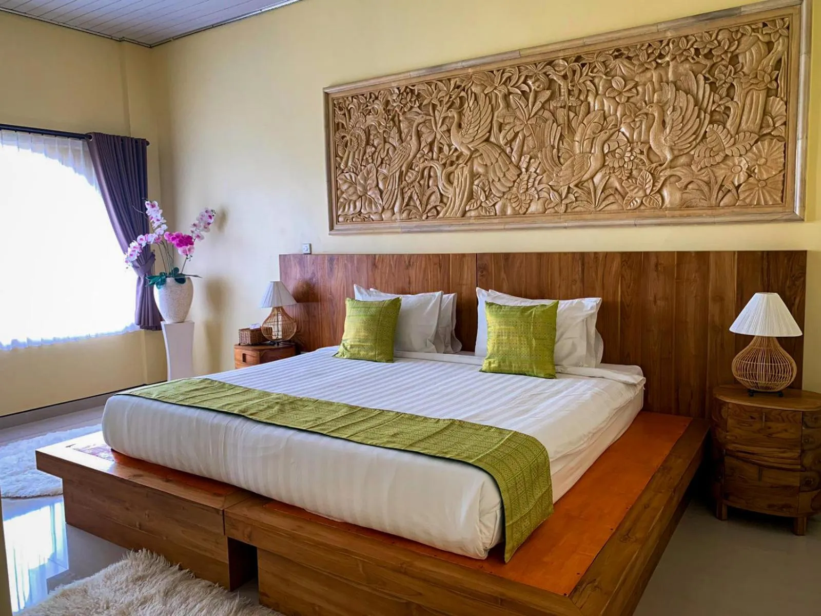 Bed in Ayodya Batur Villa
