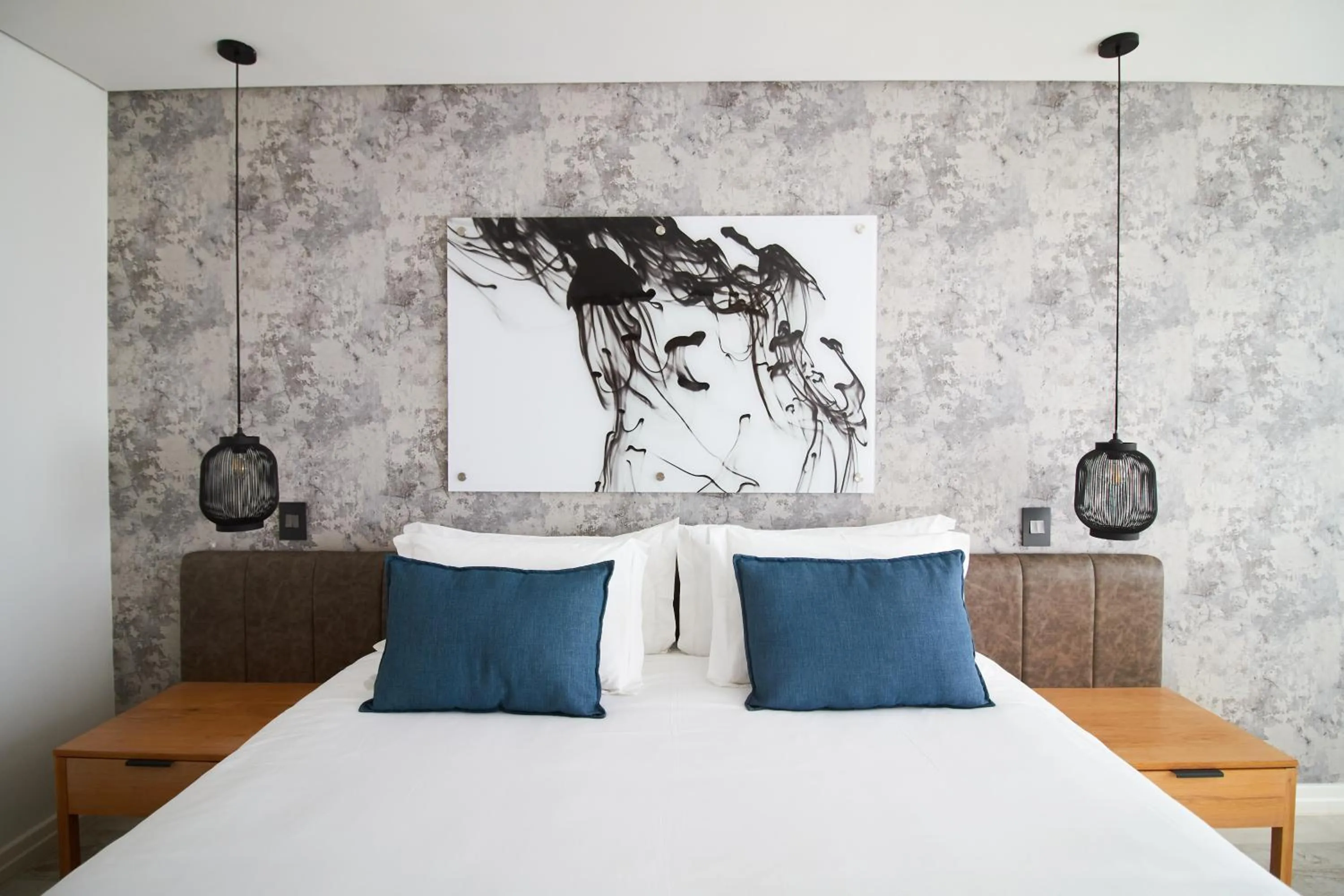 Bed in Central Beach Villas