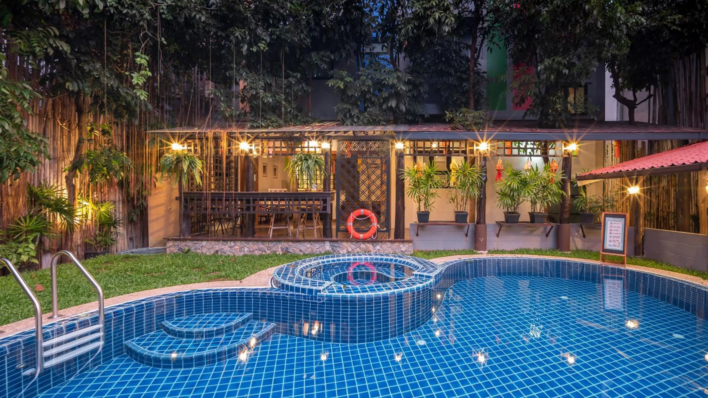 Pool view in Estia Chiangmai