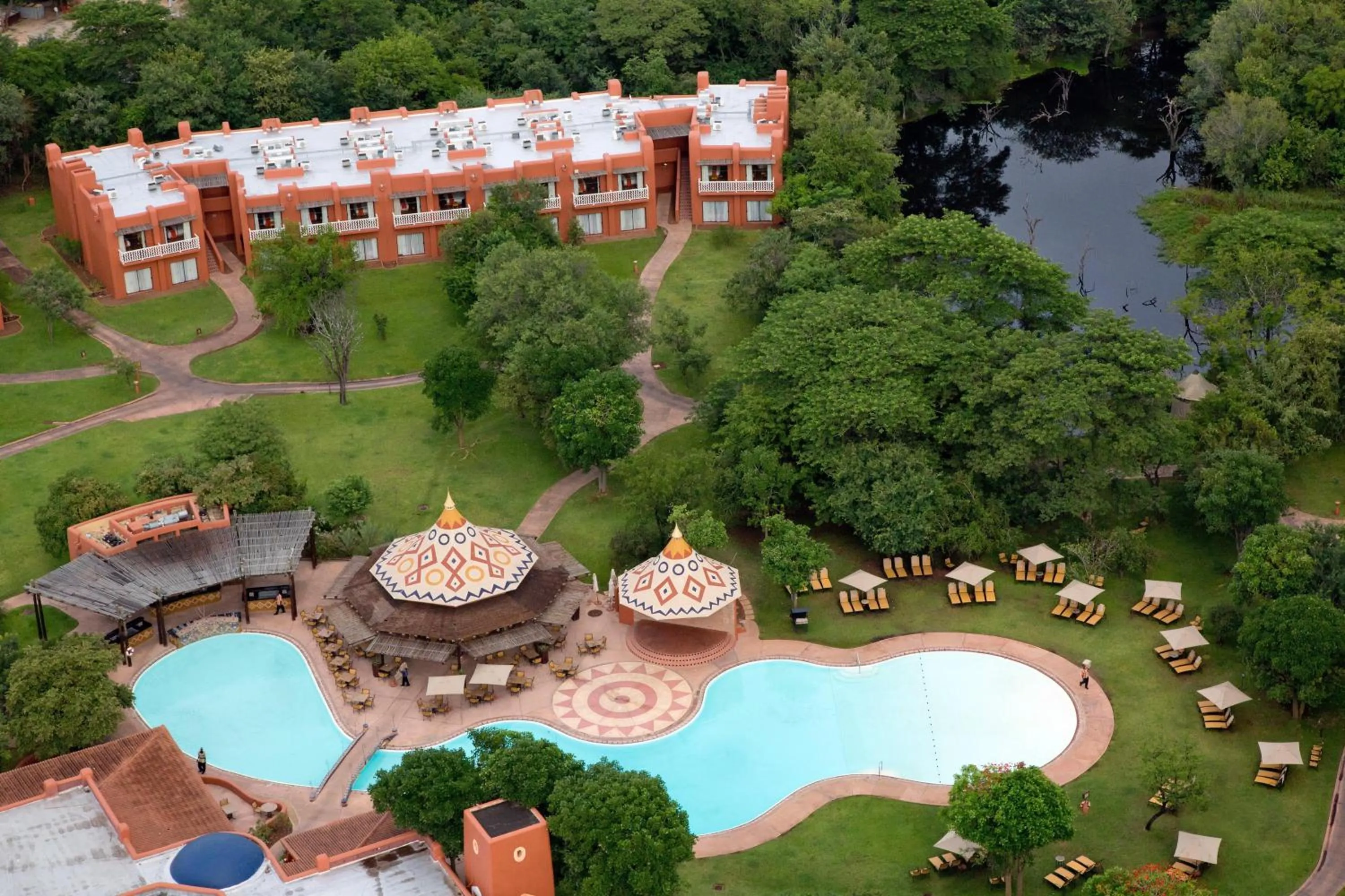 Bird's eye view in Avani Victoria Falls Resort