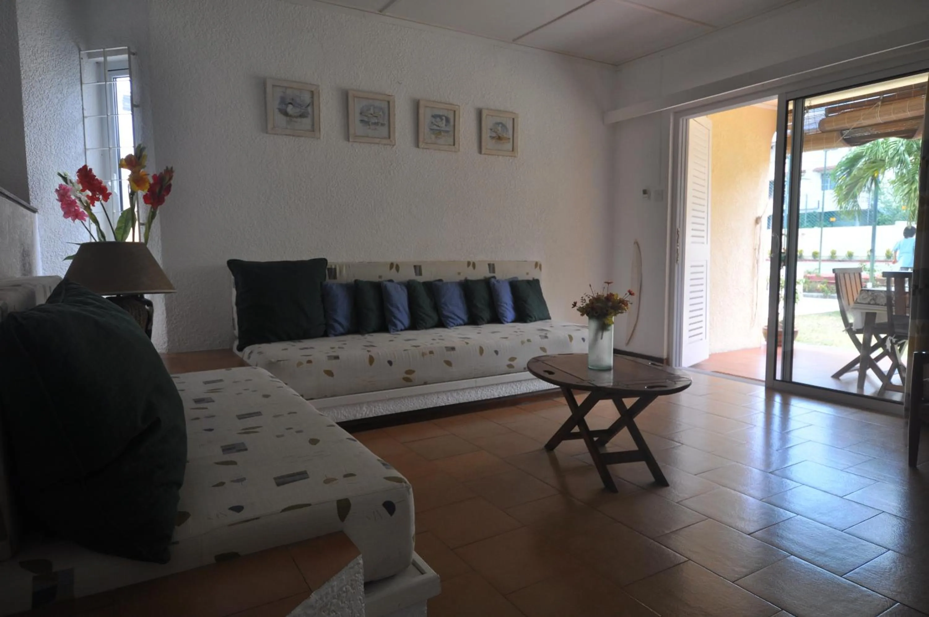 Seating area in La Pointe Villas