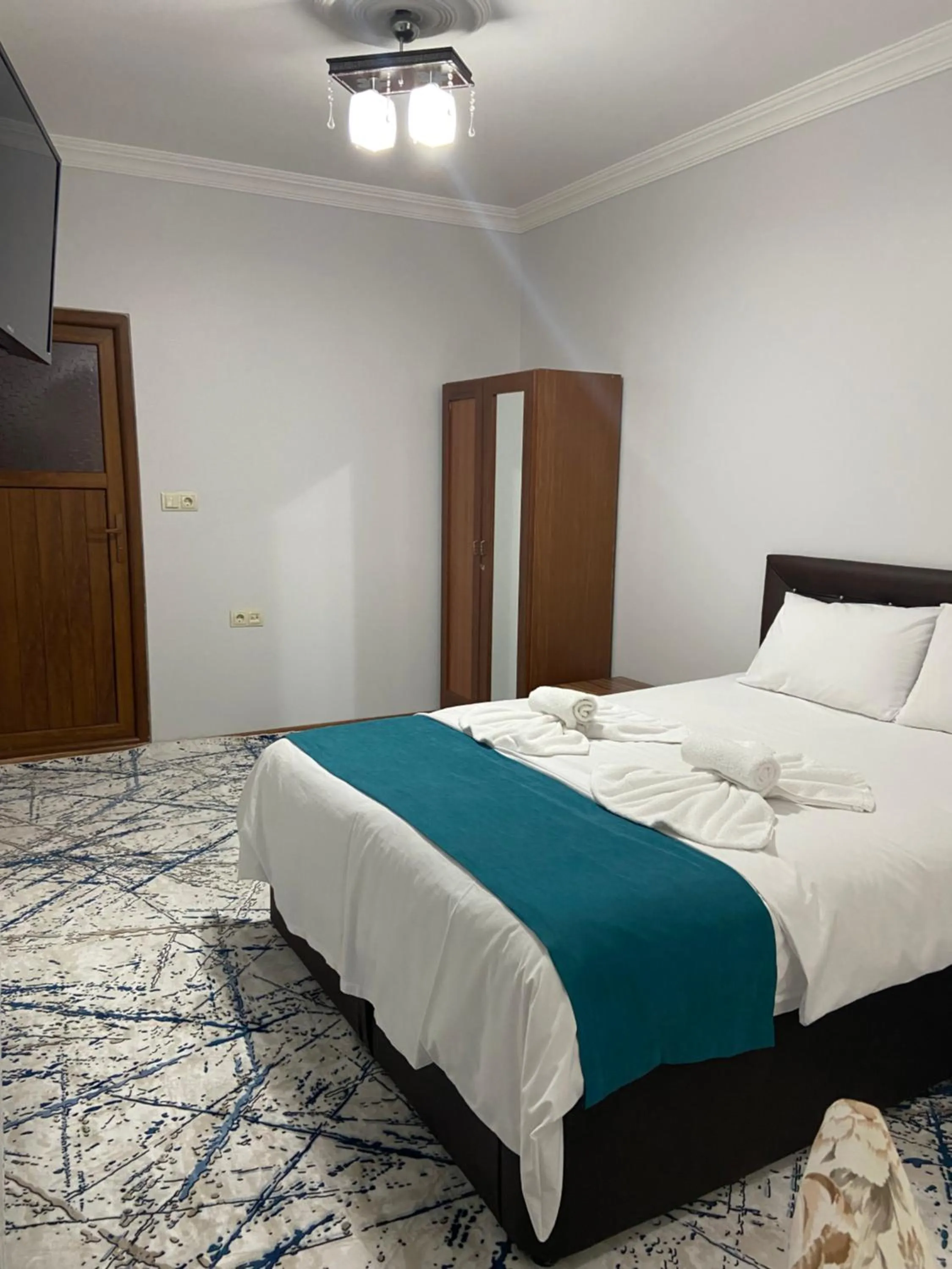 Bed in Uzungol Soylu Hotel