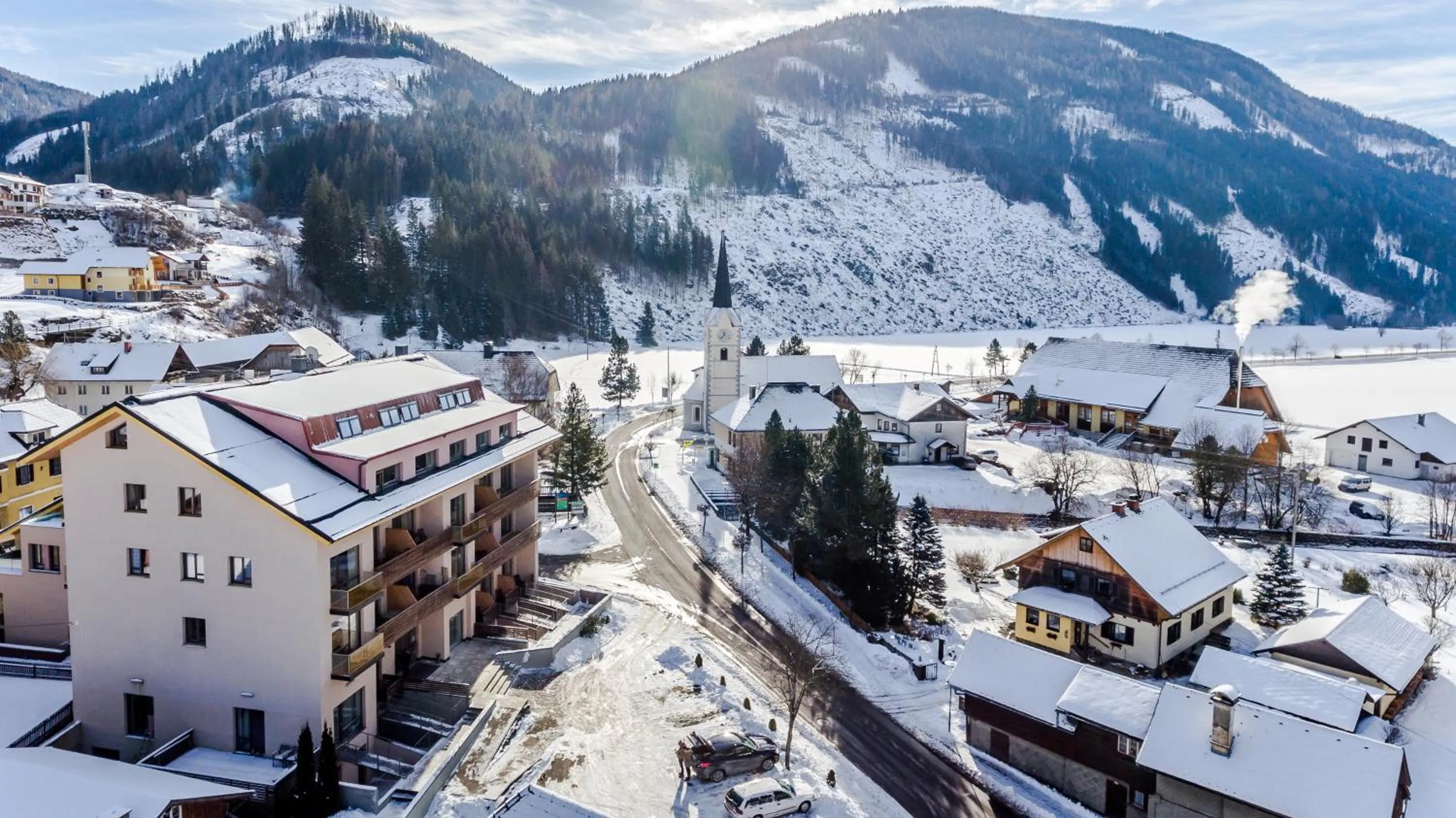 Bird's eye view in Quercus Appartements contactless check-in