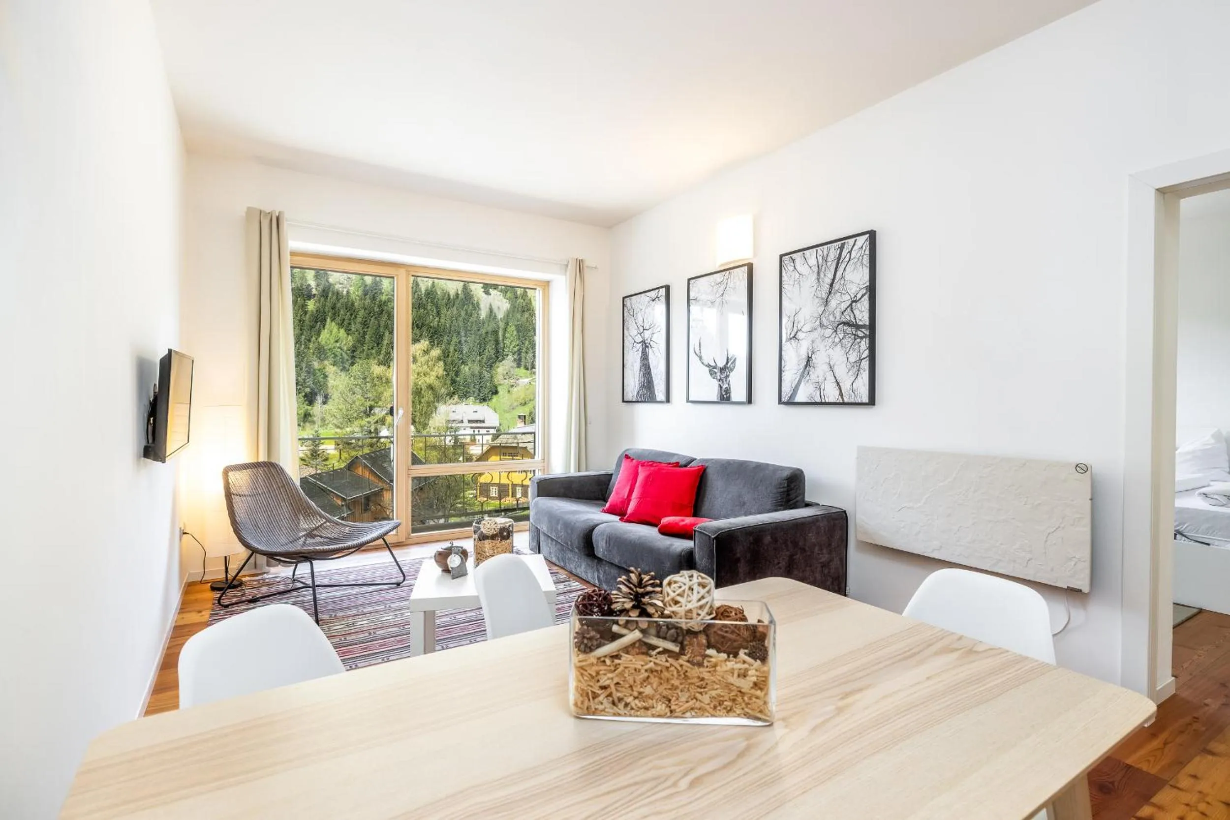 Living room in Quercus Appartements contactless check-in