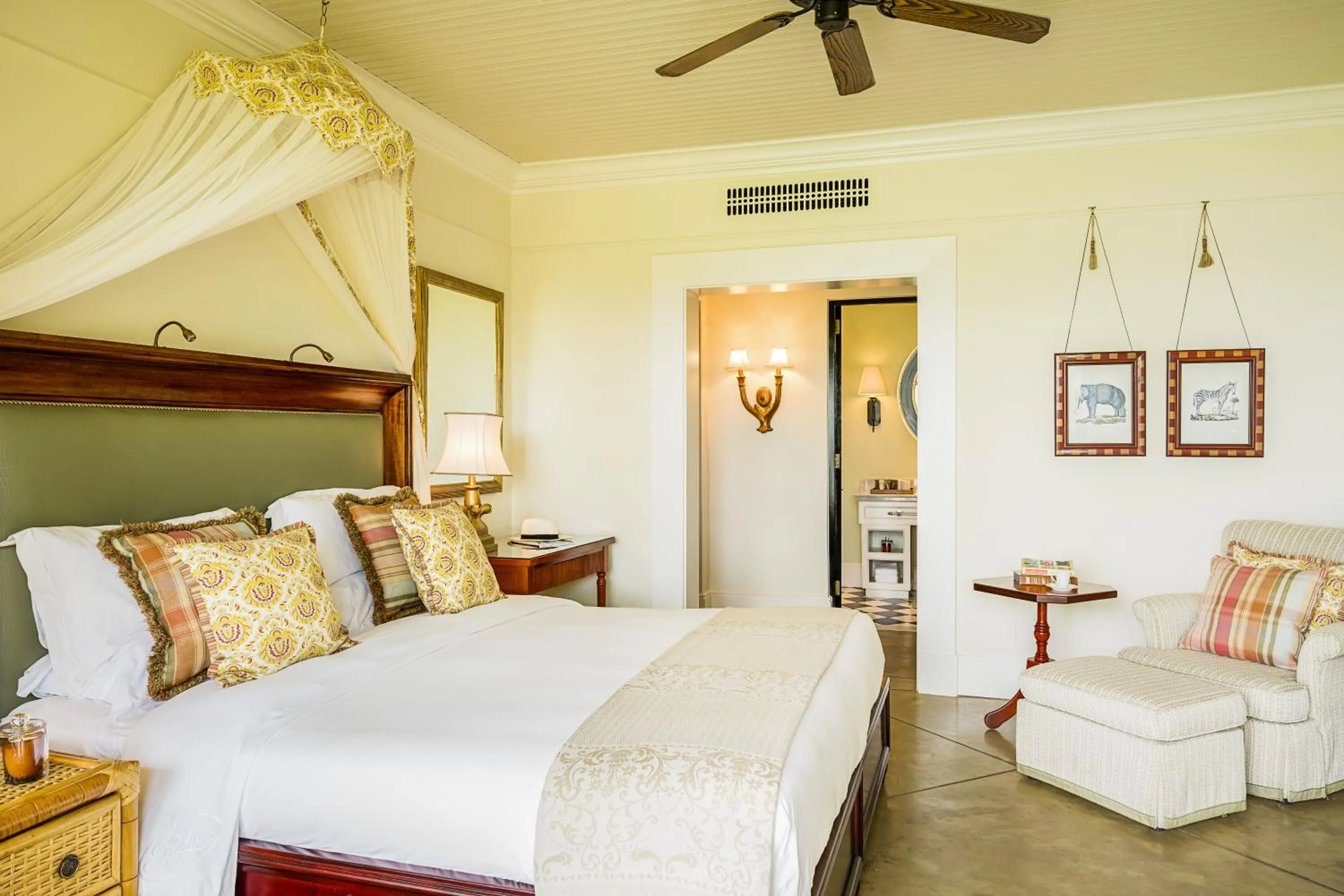 Bed in Royal Livingstone Hotel by Anantara