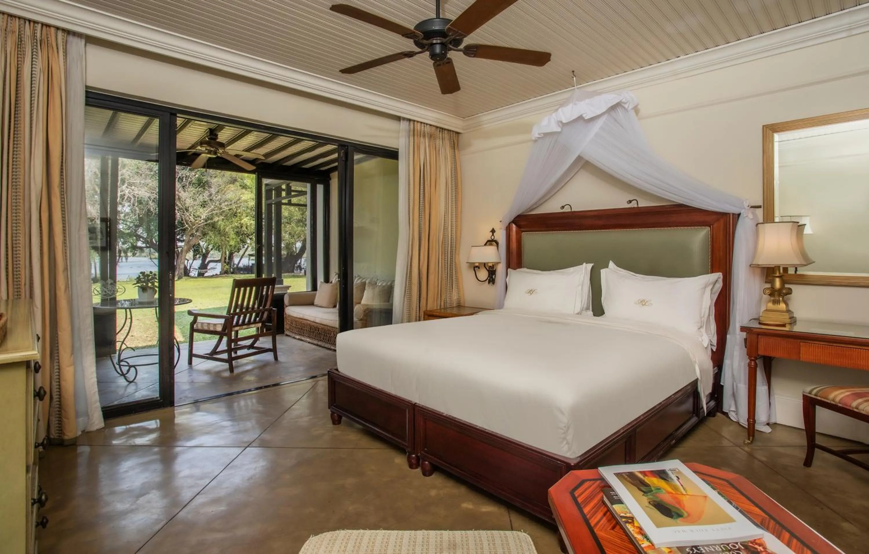 Natural landscape, Bed in Royal Livingstone Hotel by Anantara