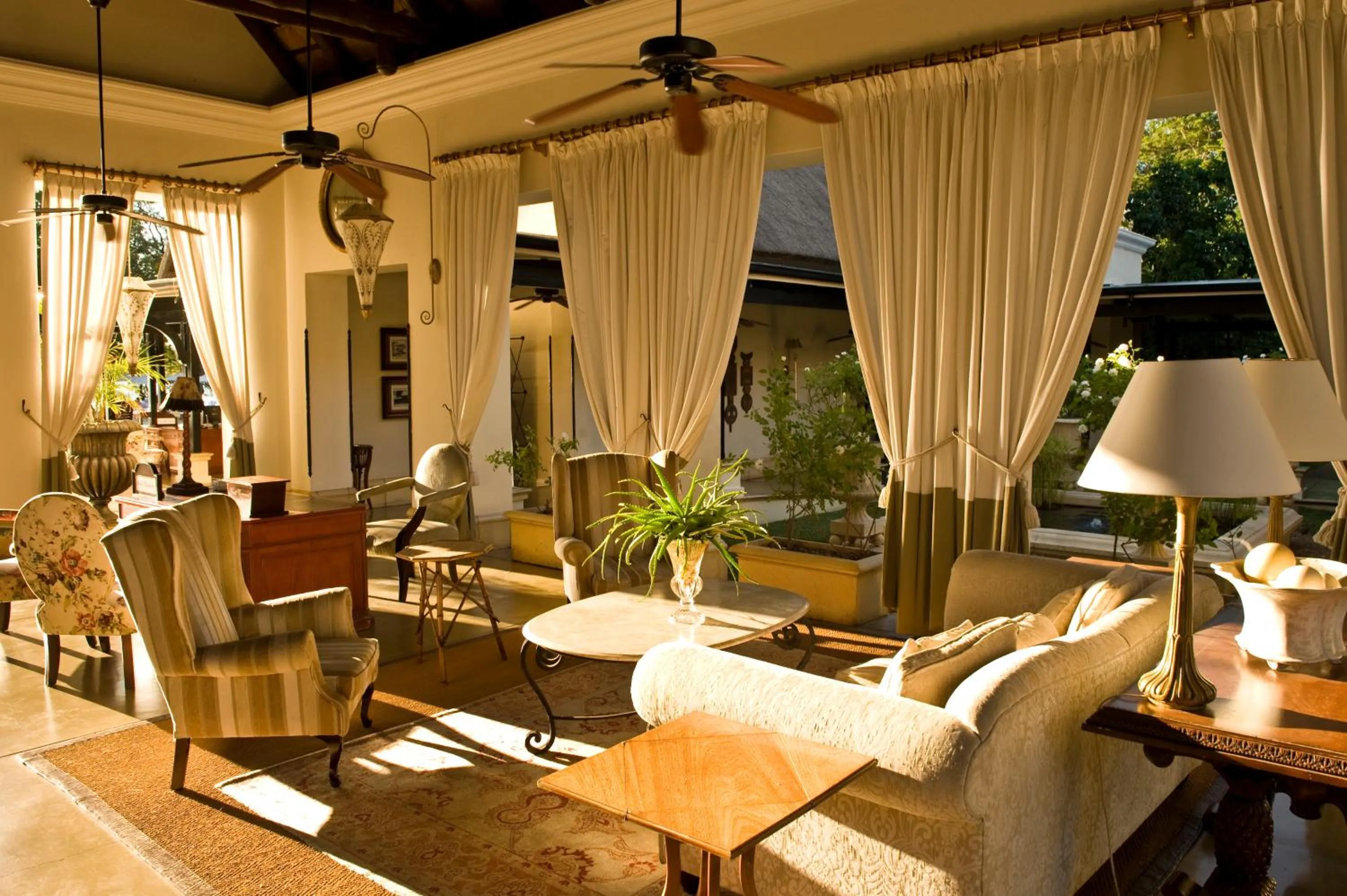 Lobby or reception in Royal Livingstone Hotel by Anantara