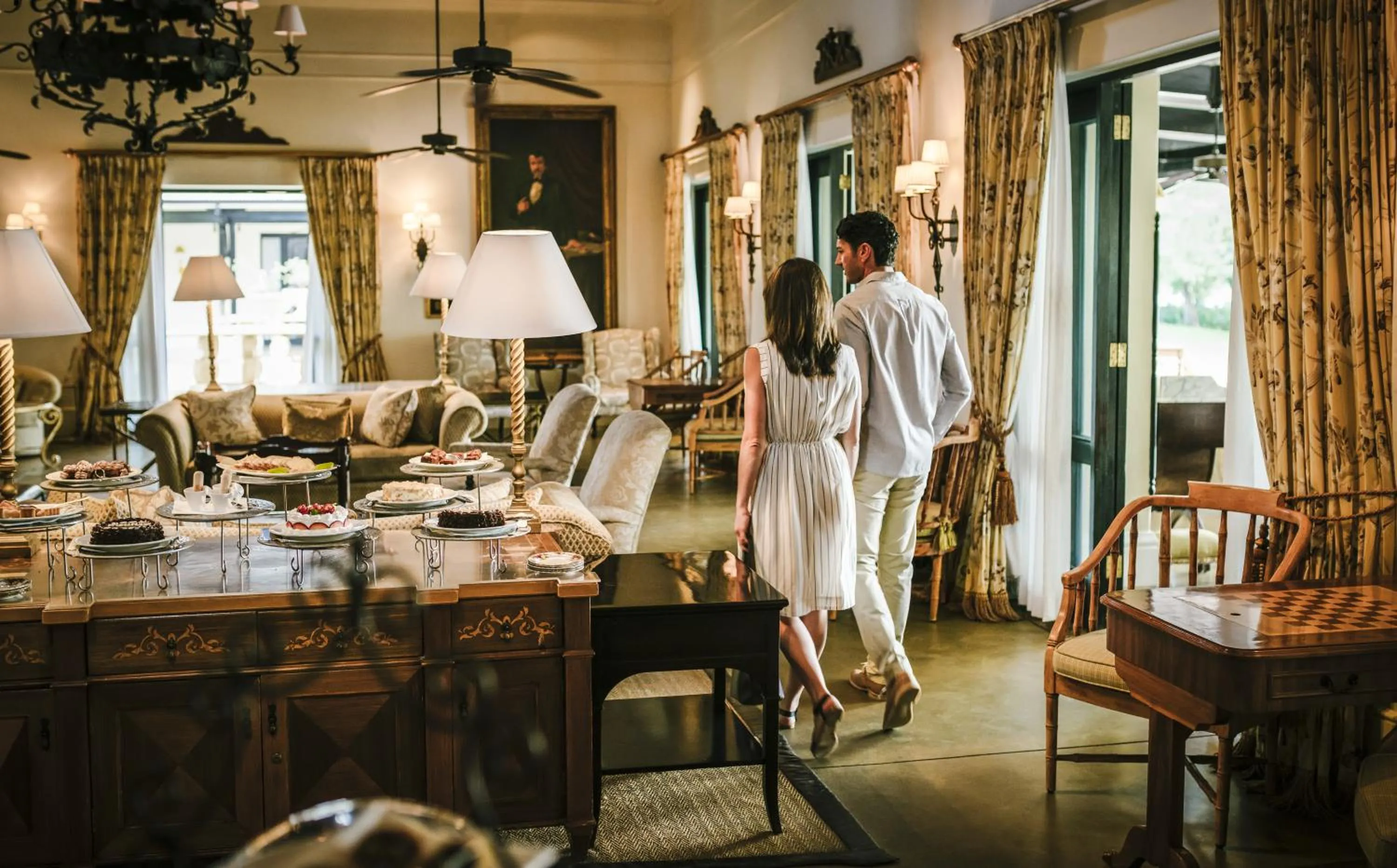 Lounge or bar in Royal Livingstone Hotel by Anantara