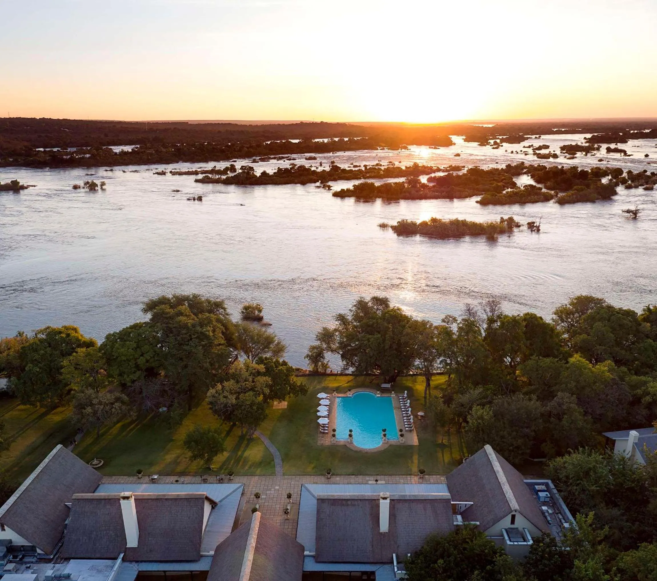 Property building in Royal Livingstone Hotel by Anantara