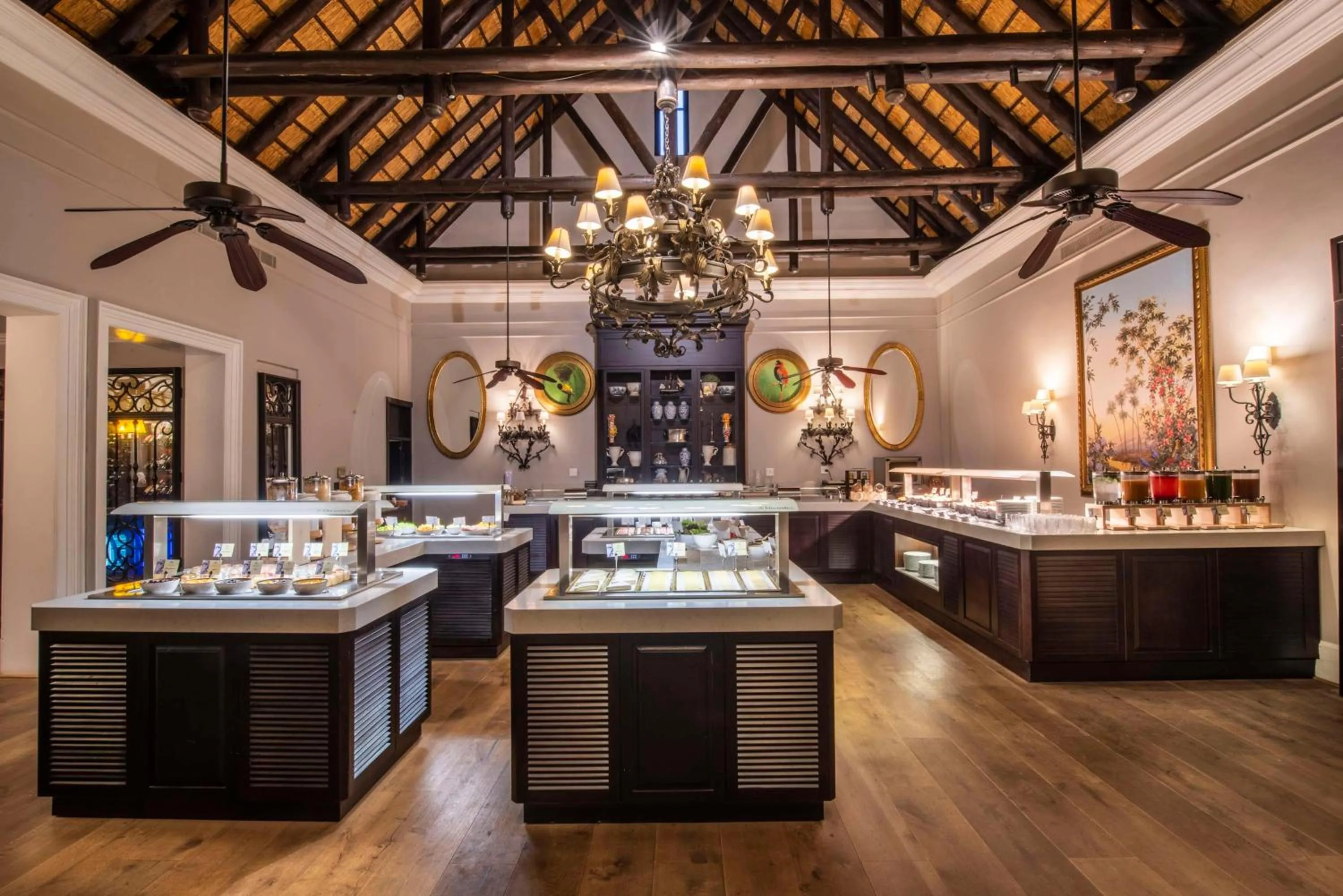 Dining area in Royal Livingstone Hotel by Anantara