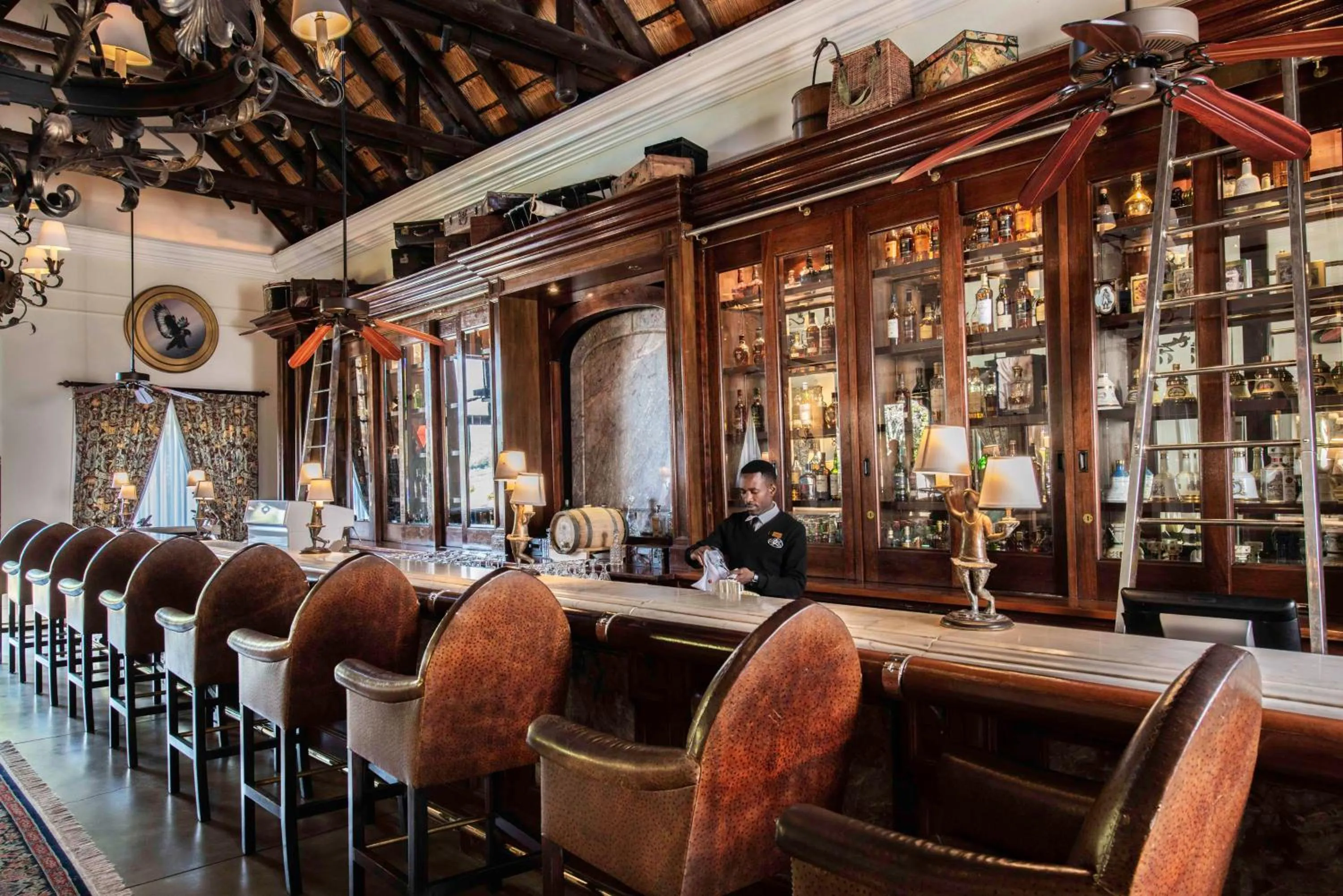 Lounge or bar in Royal Livingstone Hotel by Anantara