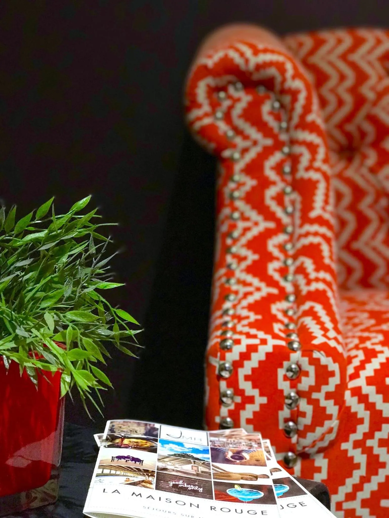 Lobby or reception in La Maison Rouge