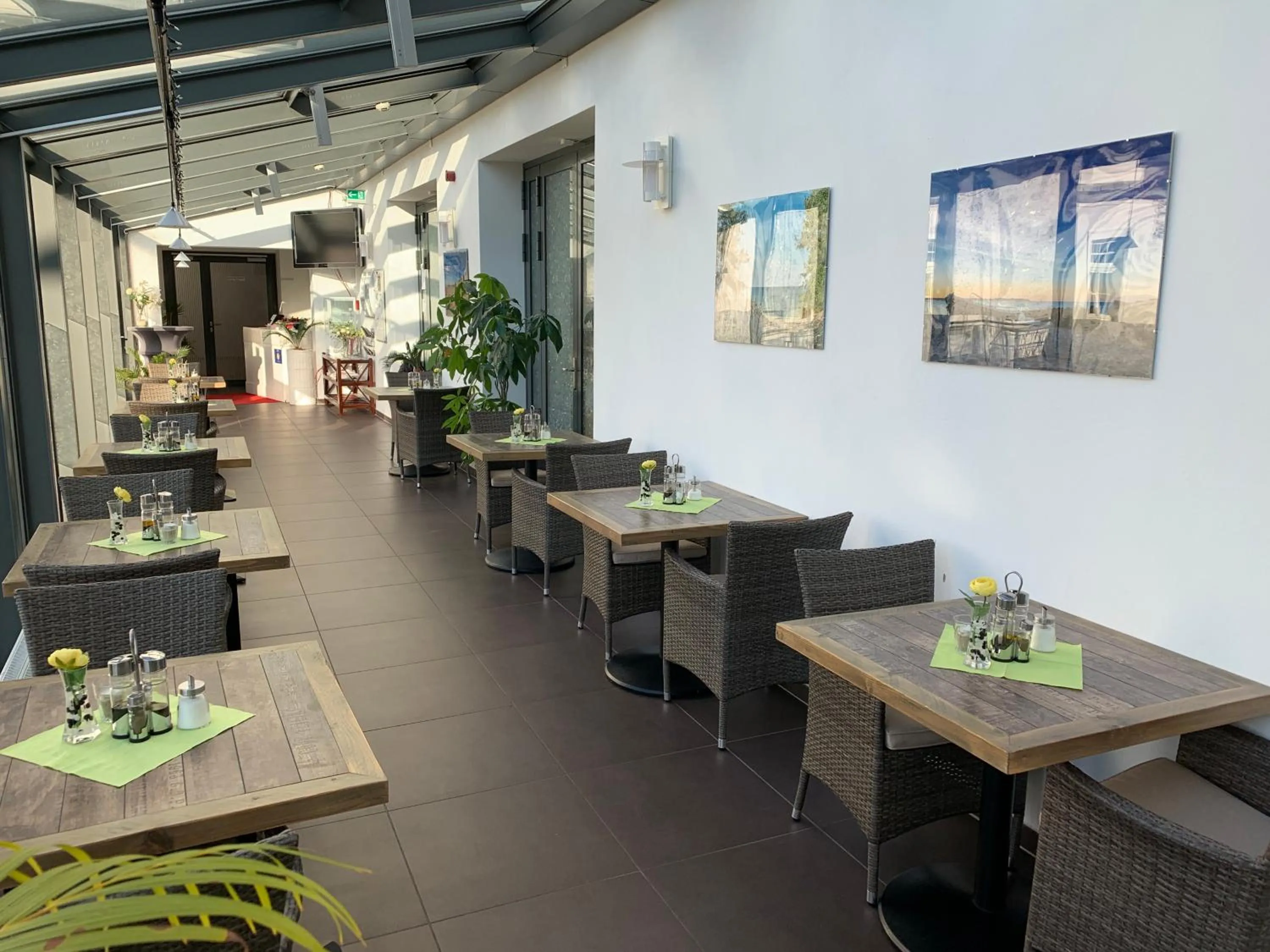 Patio in Parkhotel Putbus Superior International