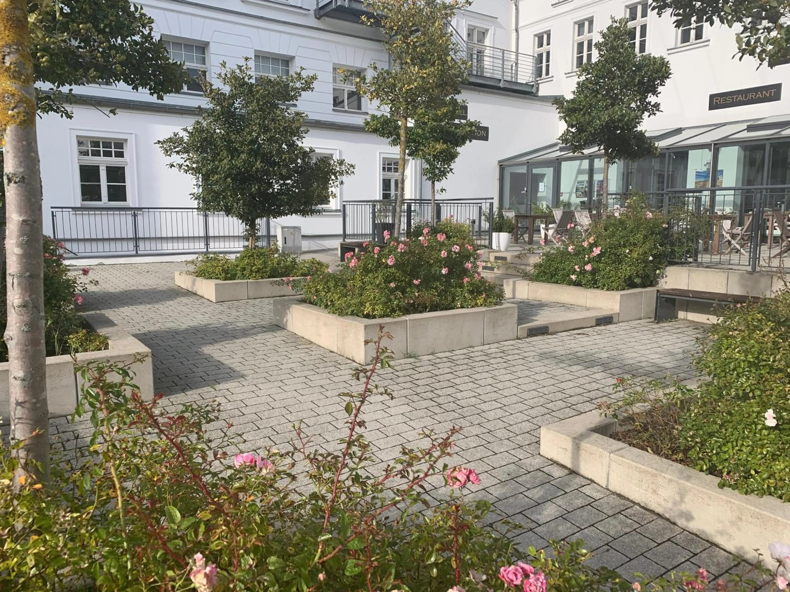 Patio in Parkhotel Putbus Superior International