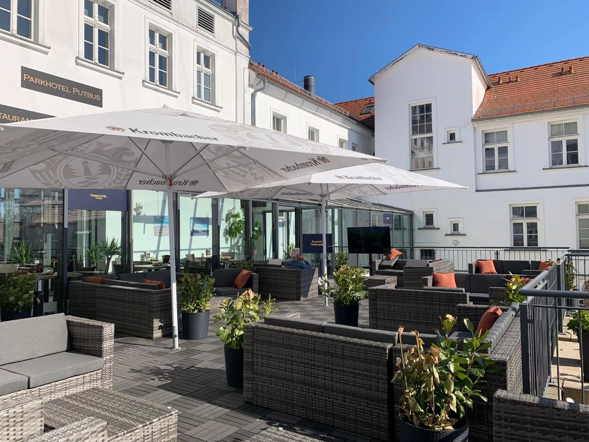 Balcony/Terrace in Parkhotel Putbus Superior International