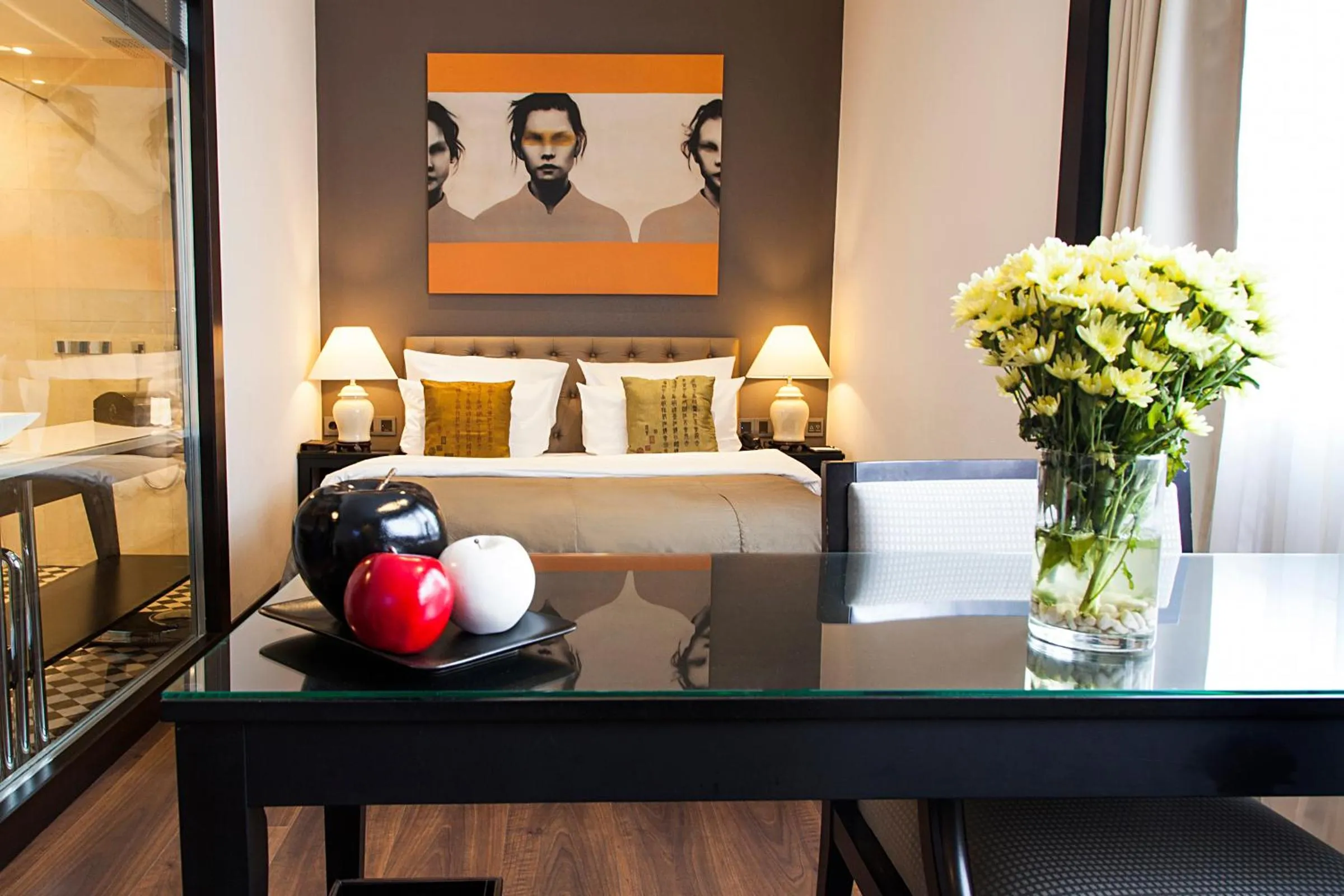 Bed in Quentin Boutique Hotel